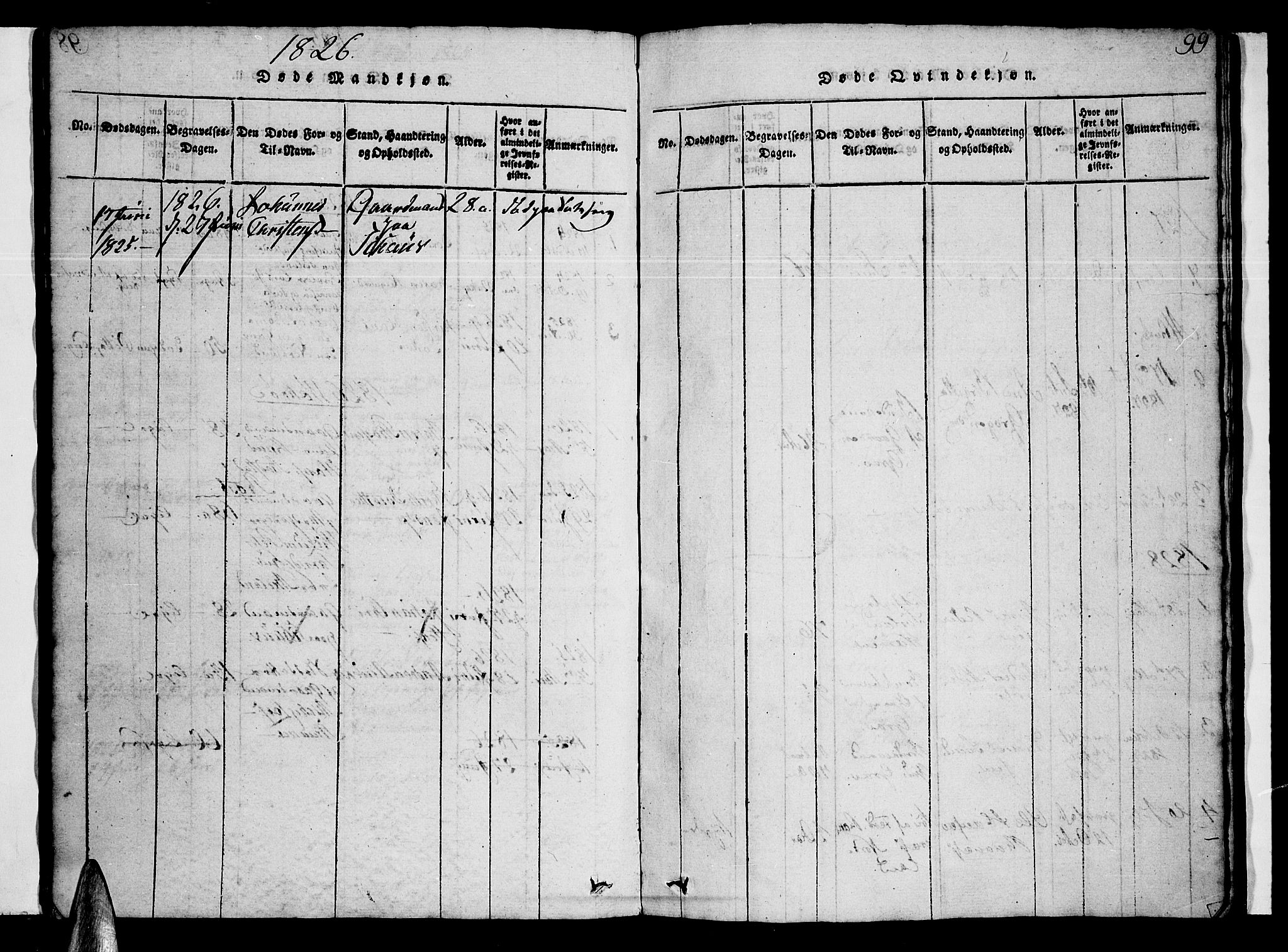 Ministerialprotokoller, klokkerbøker og fødselsregistre - Nordland, AV/SAT-A-1459/807/L0120: Parish register (official) no. 807A03, 1821-1848, p. 99