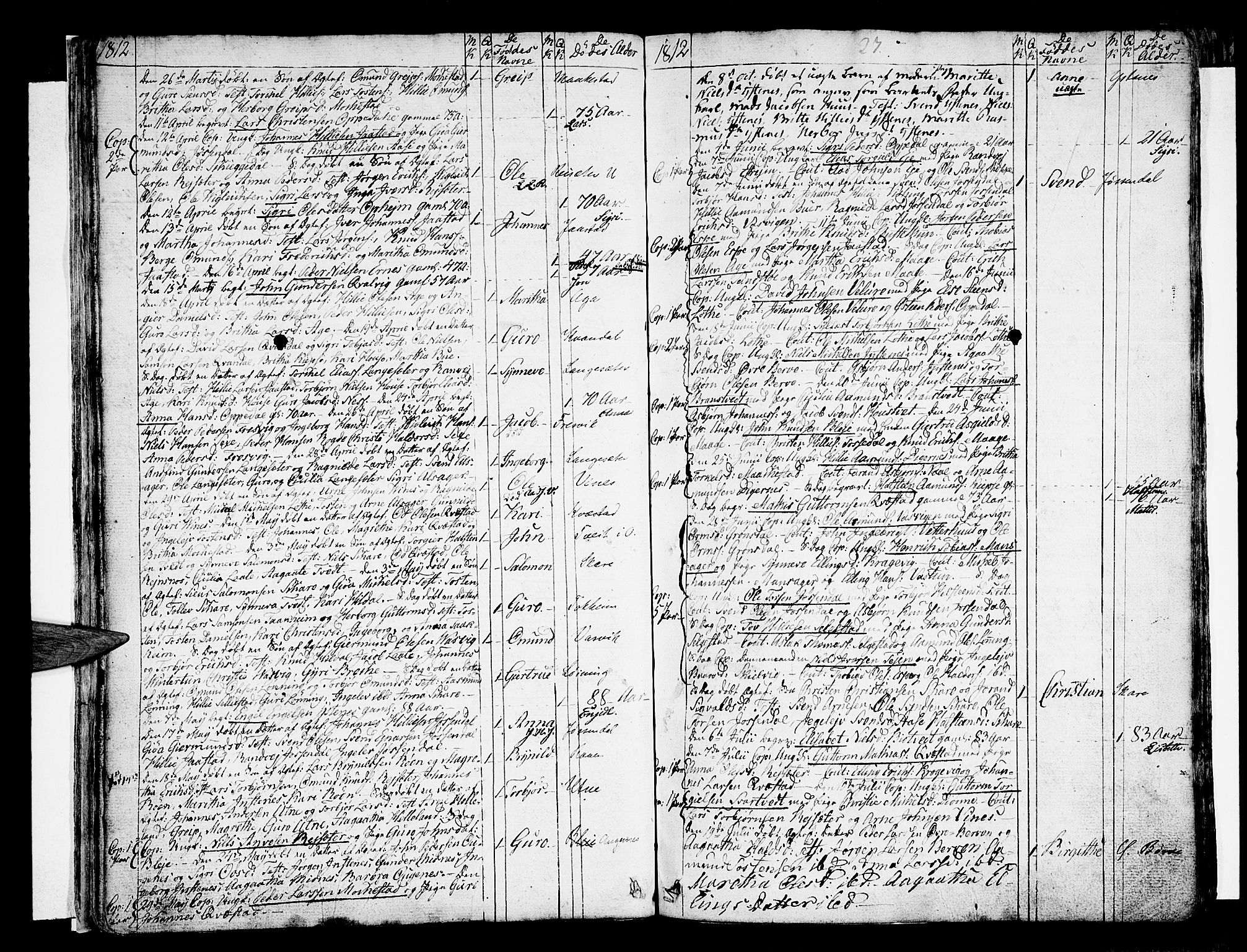 Ullensvang sokneprestembete, AV/SAB-A-78701/H/Haa: Parish register (official) no. A 8, 1804-1835, p. 27