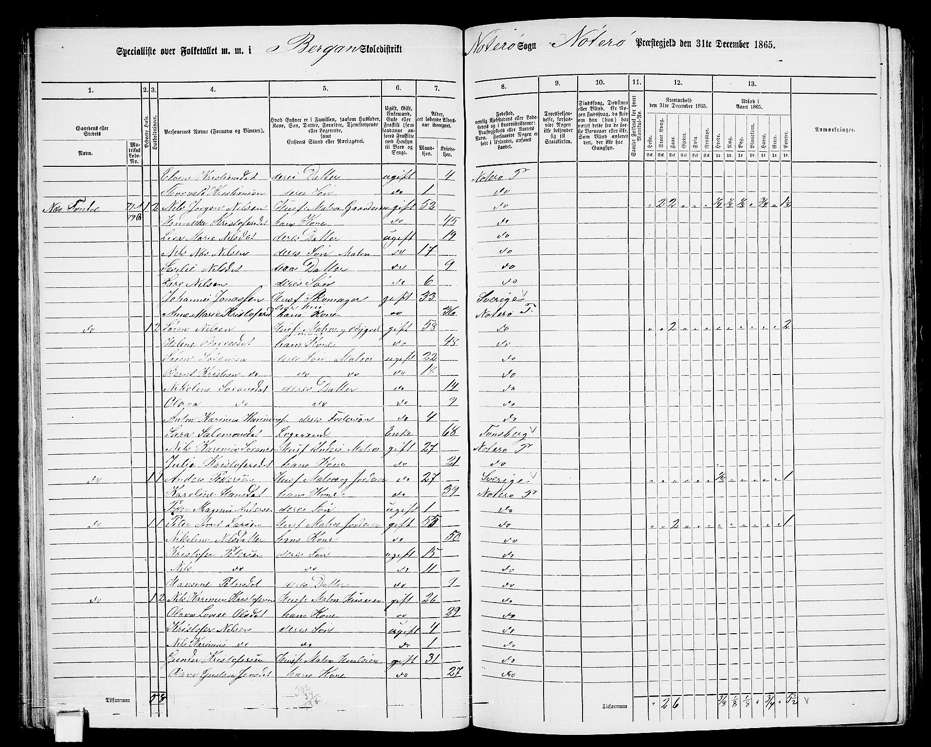 RA, 1865 census for Nøtterøy, 1865, p. 66