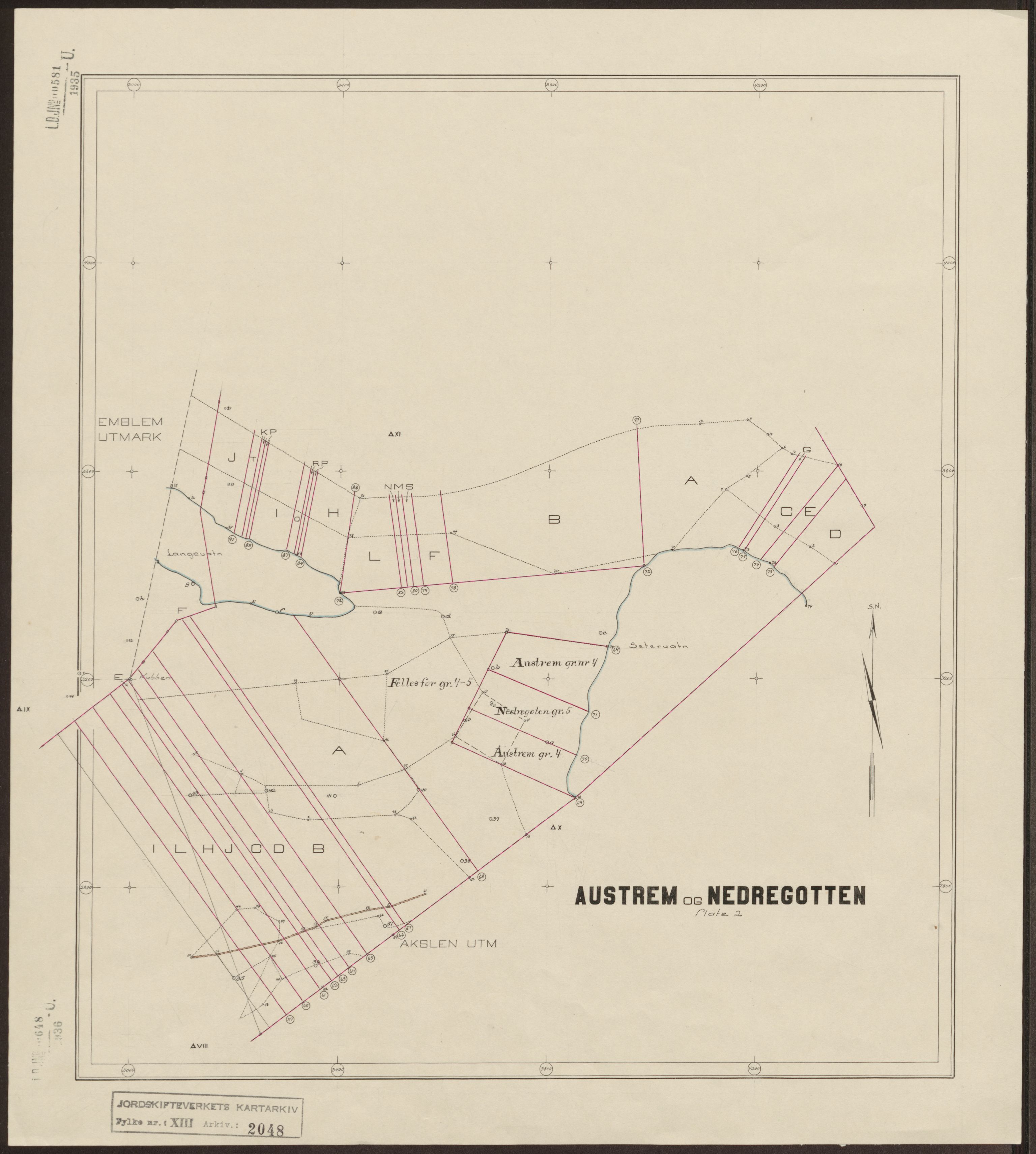 Jordskifteverkets kartarkiv, RA/S-3929/T, 1859-1988, p. 2500