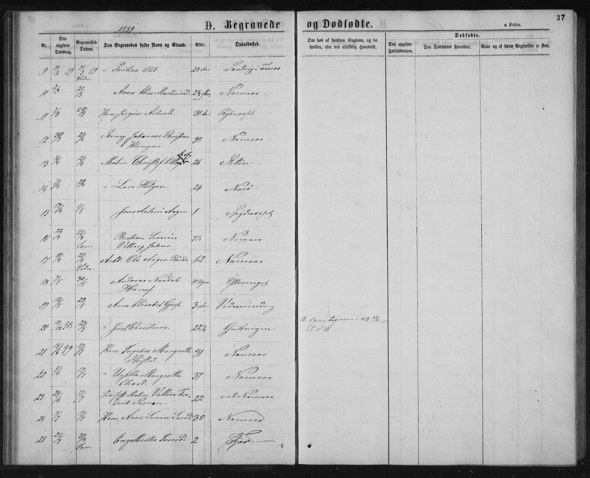 Ministerialprotokoller, klokkerbøker og fødselsregistre - Nord-Trøndelag, AV/SAT-A-1458/768/L0569: Parish register (official) no. 768A04, 1836-1865, p. 37