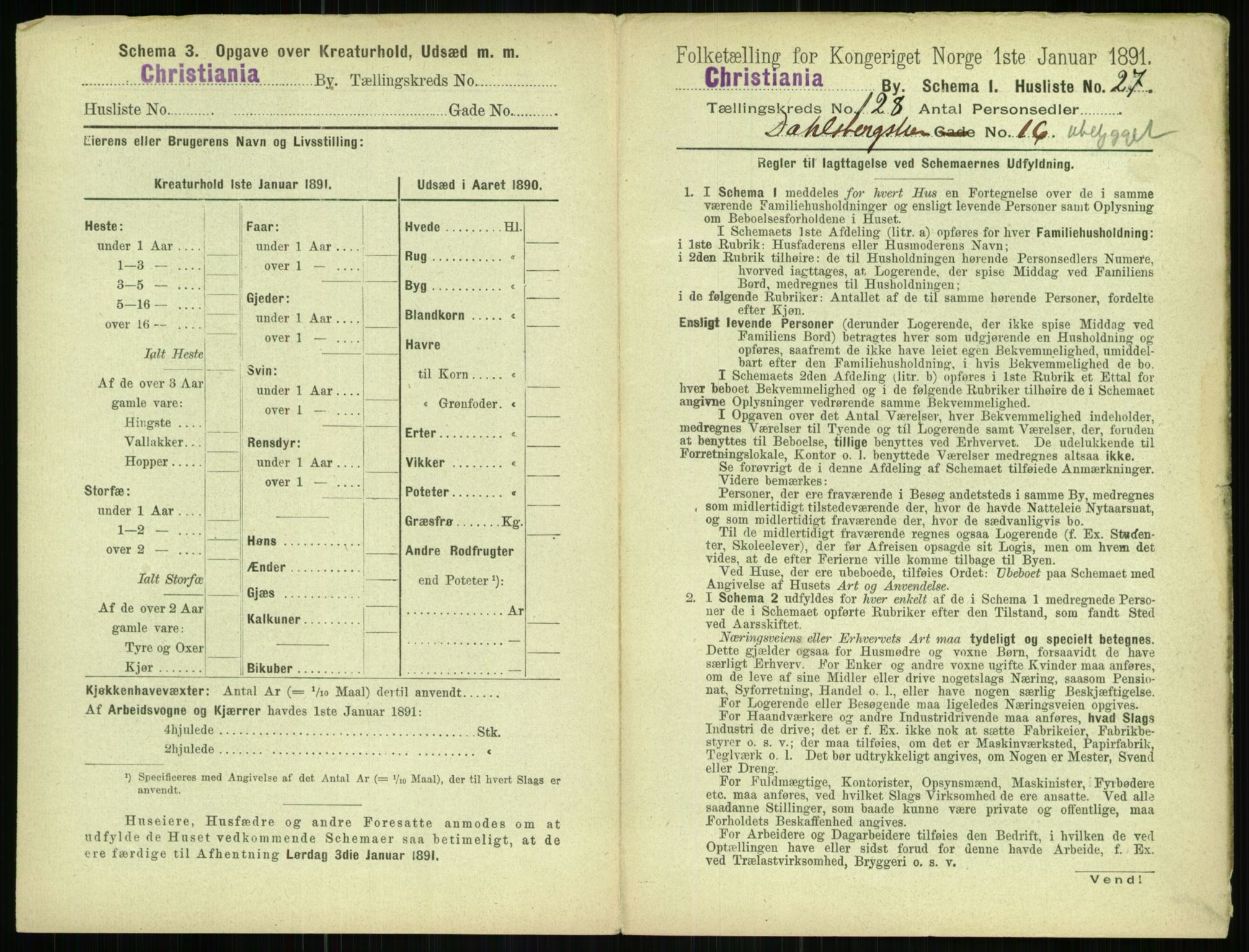 RA, 1891 census for 0301 Kristiania, 1891, p. 68575