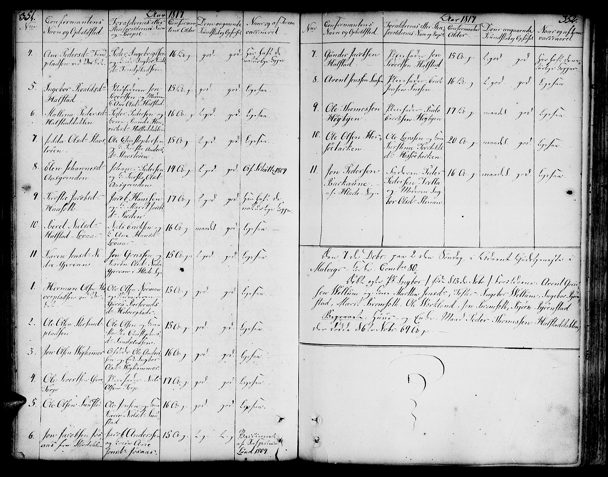 Ministerialprotokoller, klokkerbøker og fødselsregistre - Sør-Trøndelag, SAT/A-1456/606/L0281: Parish register (official) no. 606A02 /2, 1781-1817, p. 351-352