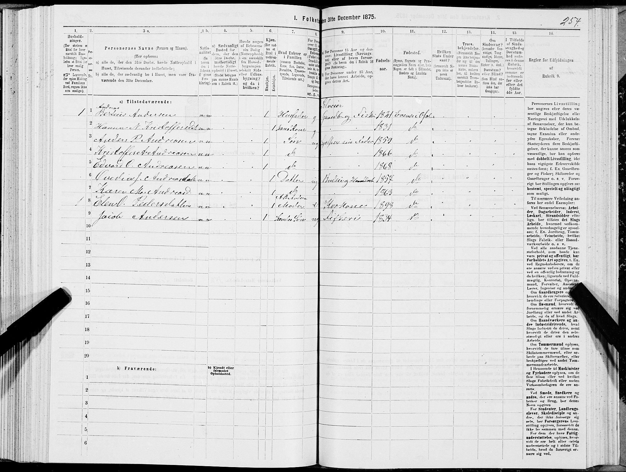 SAT, 1875 census for 1853P Ofoten, 1875, p. 1254