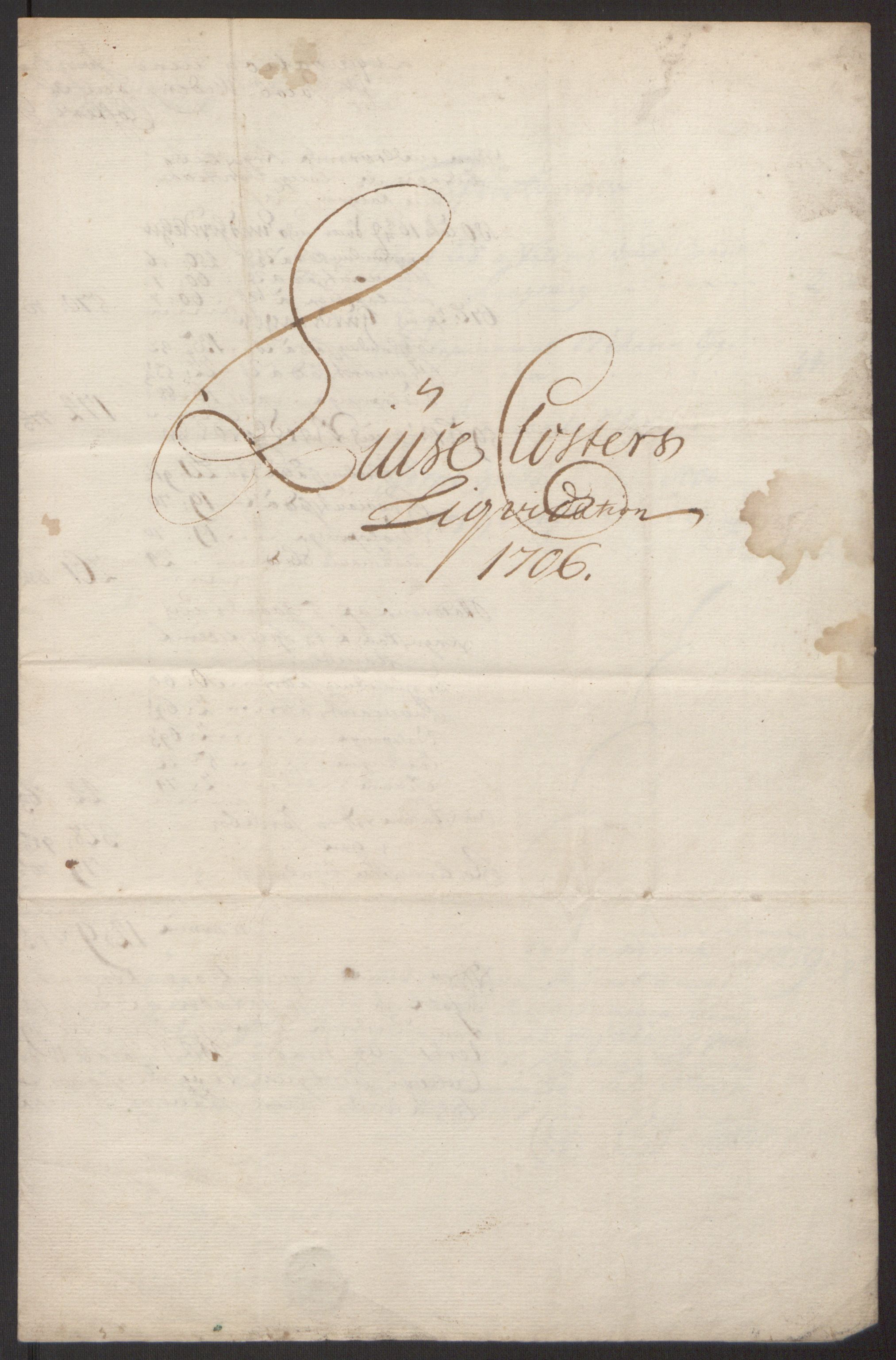 Rentekammeret inntil 1814, Reviderte regnskaper, Fogderegnskap, AV/RA-EA-4092/R50/L3159: Fogderegnskap Lyse kloster, 1691-1709, p. 248