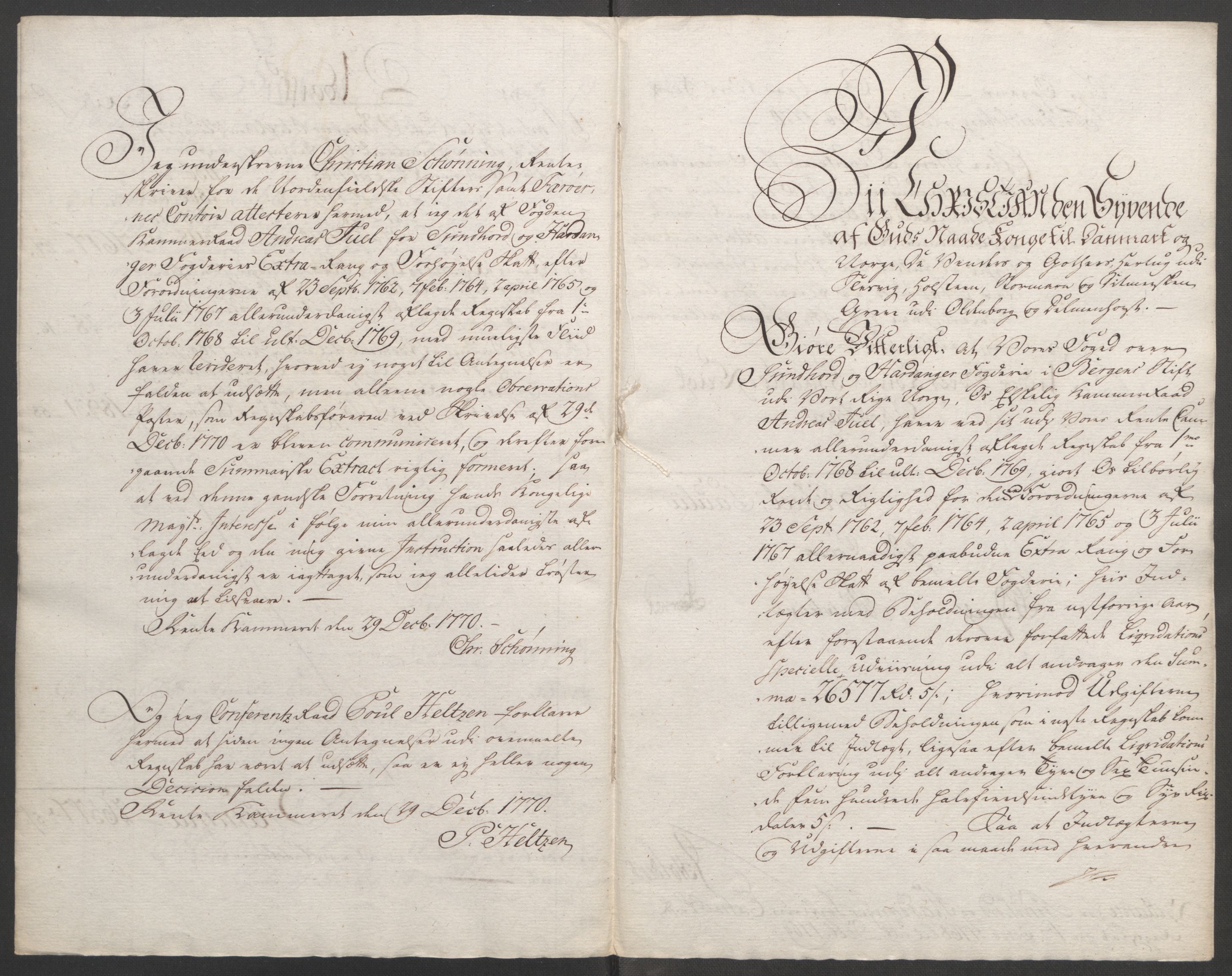 Rentekammeret inntil 1814, Reviderte regnskaper, Fogderegnskap, AV/RA-EA-4092/R48/L3136: Ekstraskatten Sunnhordland og Hardanger, 1762-1772, p. 185