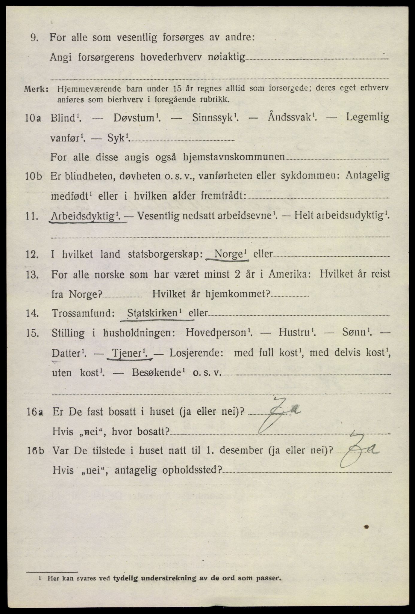 SAKO, 1920 census for Bø (Telemark), 1920, p. 2739