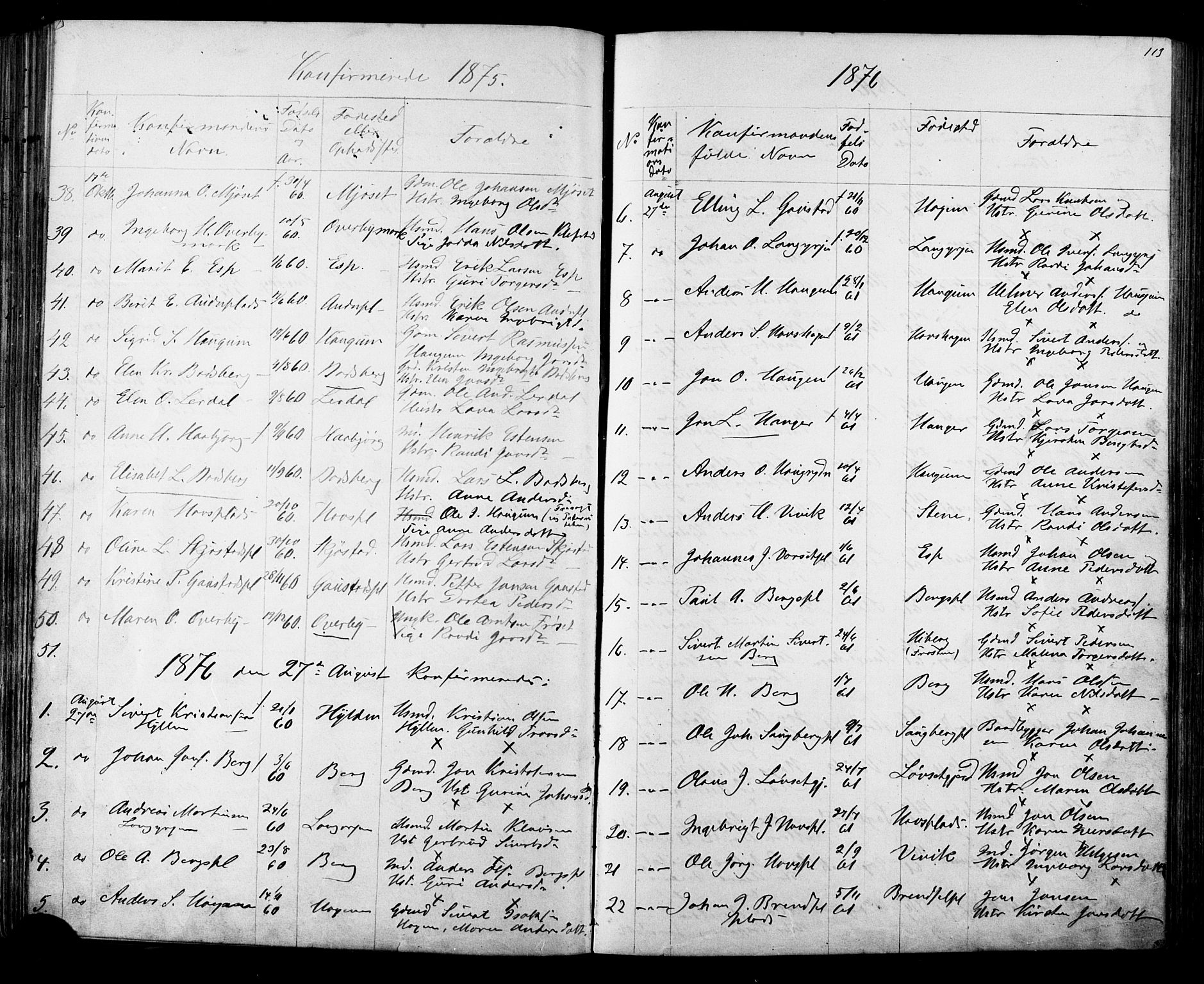 Ministerialprotokoller, klokkerbøker og fødselsregistre - Sør-Trøndelag, SAT/A-1456/612/L0387: Parish register (copy) no. 612C03, 1874-1908, p. 113