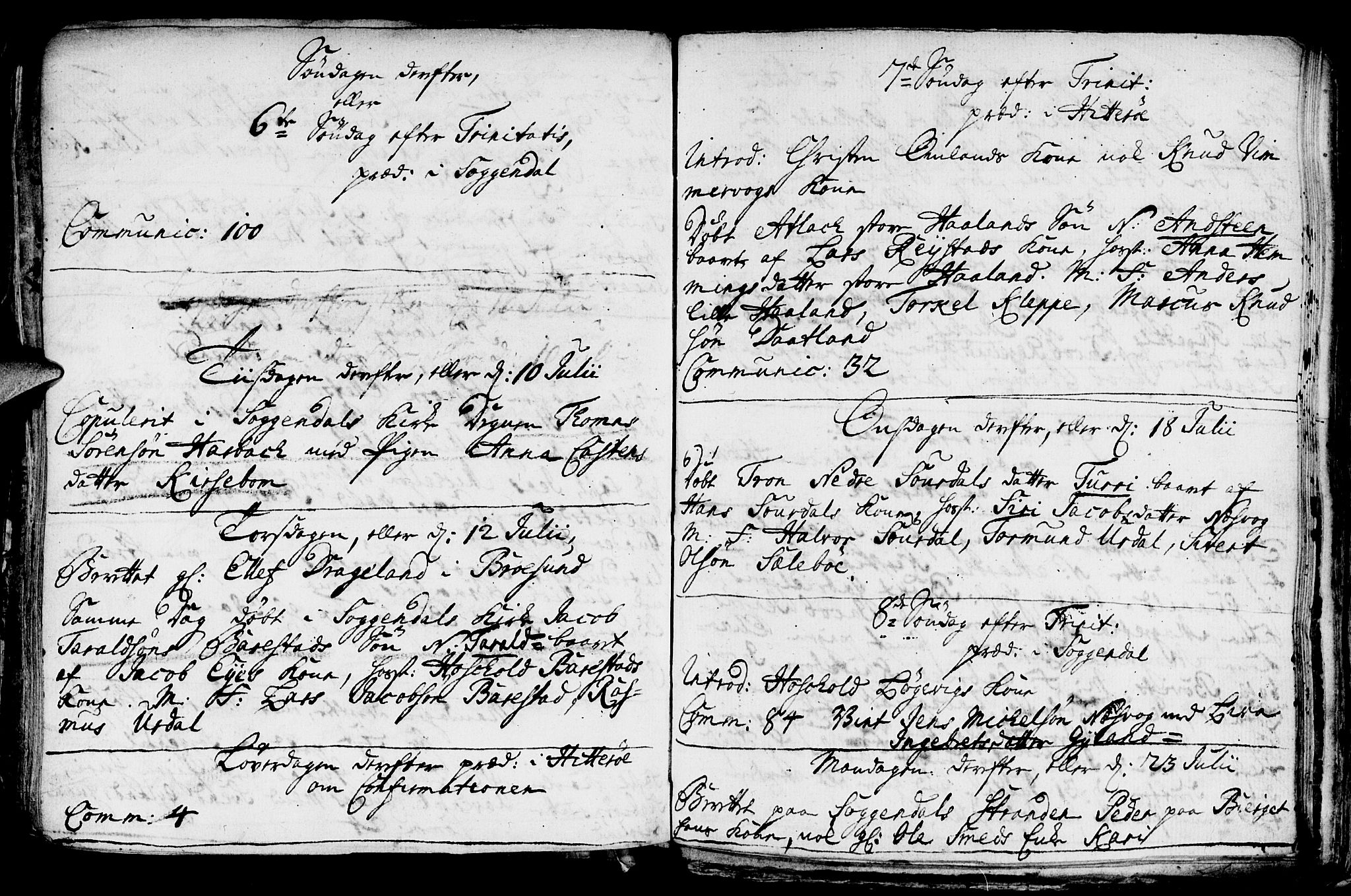 Sokndal sokneprestkontor, AV/SAST-A-101808: Parish register (official) no. A 1, 1729-1740