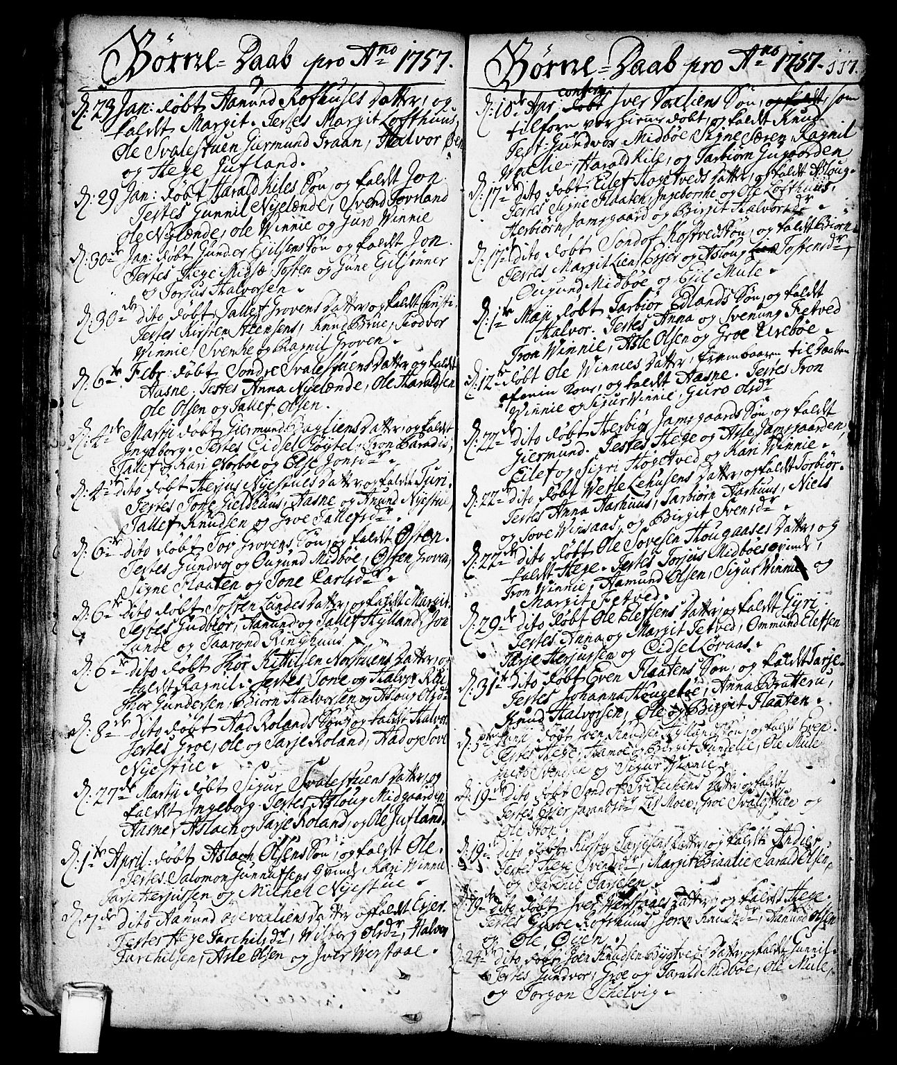 Vinje kirkebøker, AV/SAKO-A-312/F/Fa/L0001: Parish register (official) no. I 1, 1717-1766, p. 117