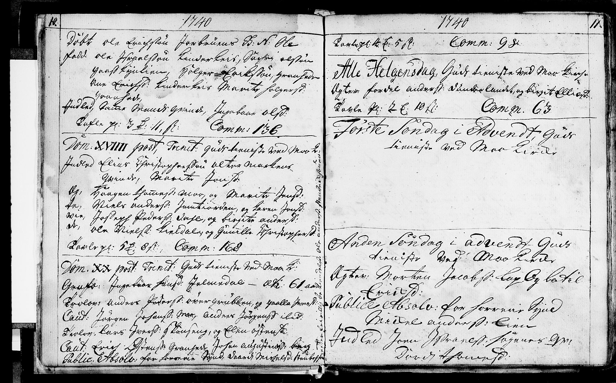 Ministerialprotokoller, klokkerbøker og fødselsregistre - Nordland, SAT/A-1459/827/L0389: Parish register (official) no. 827A01, 1740-1751, p. 10-11