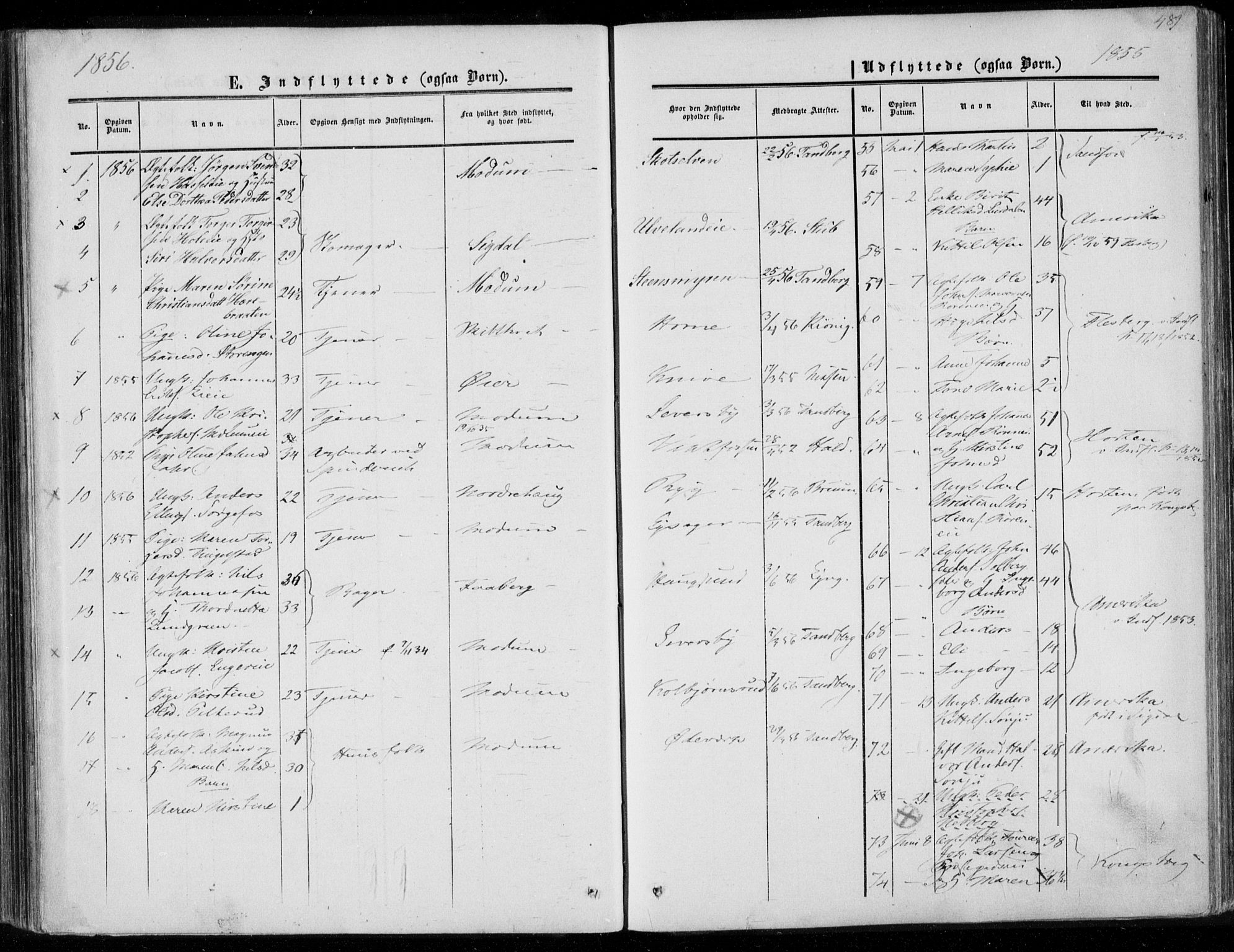 Eiker kirkebøker, AV/SAKO-A-4/F/Fa/L0015b: Parish register (official) no. I 15B, 1854-1860, p. 489