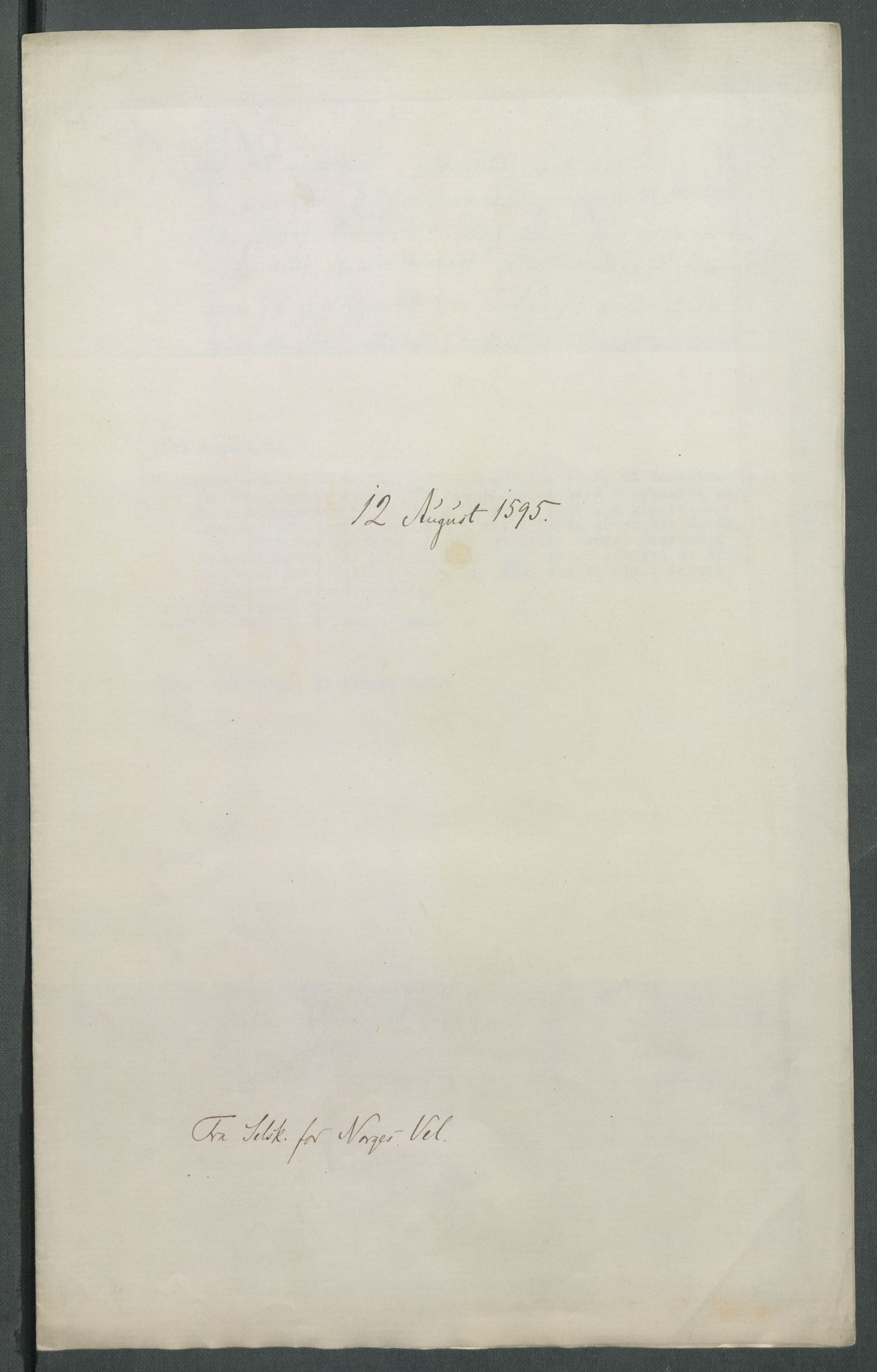 Riksarkivets diplomsamling, AV/RA-EA-5965/F02/L0100: Dokumenter, 1595, p. 29