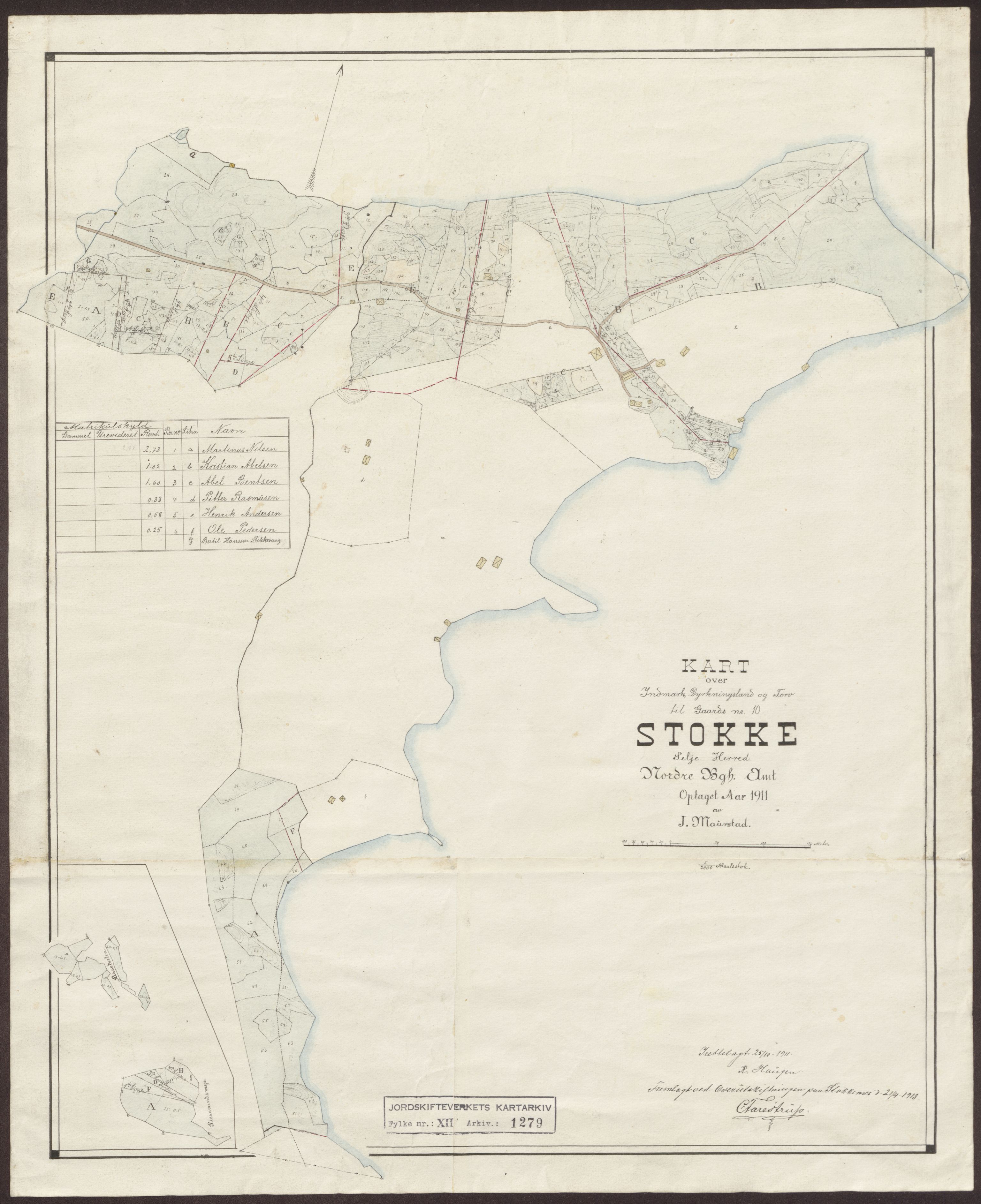 Jordskifteverkets kartarkiv, AV/RA-S-3929/T, 1859-1988, p. 1436