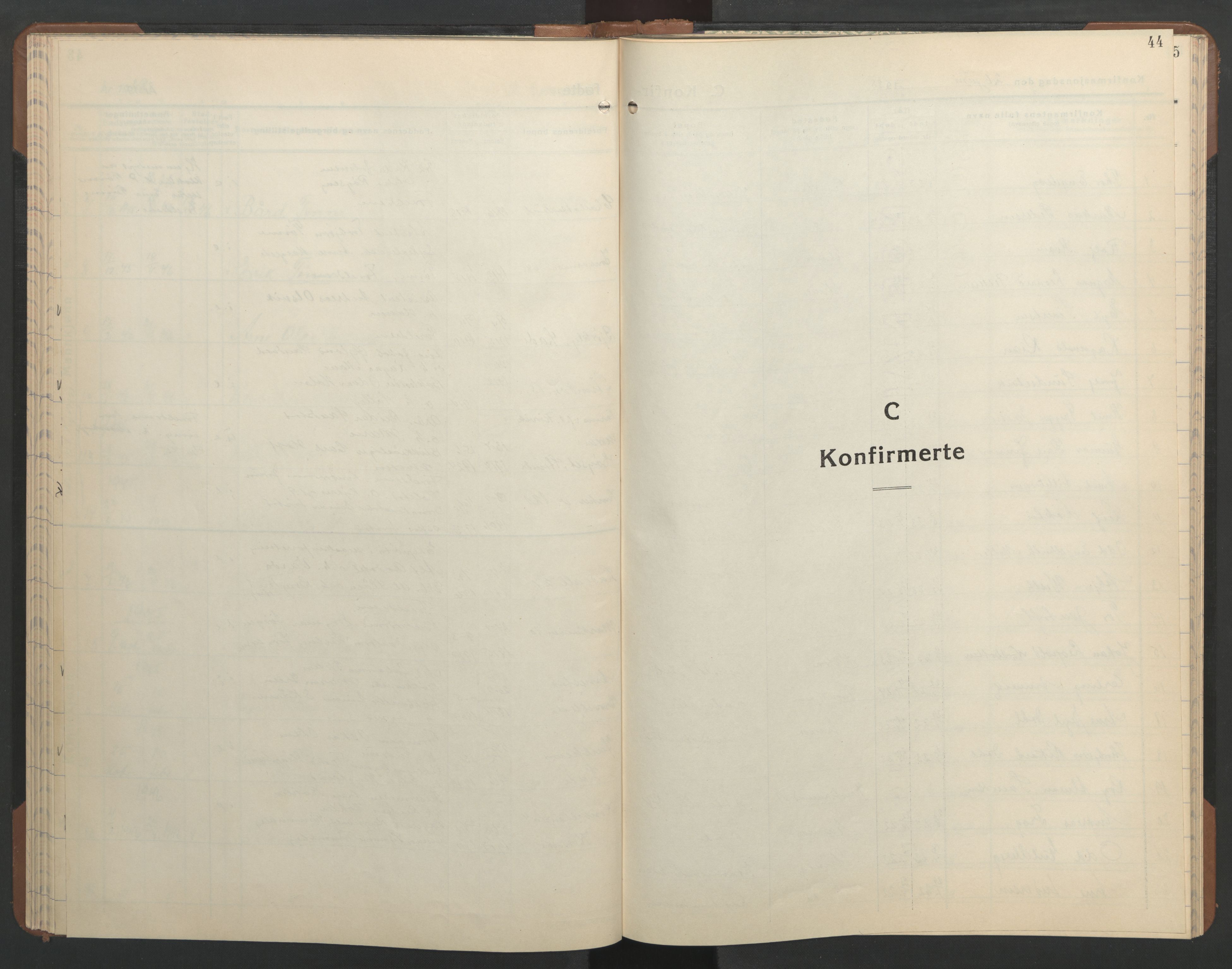 Ministerialprotokoller, klokkerbøker og fødselsregistre - Sør-Trøndelag, SAT/A-1456/606/L0315: Parish register (copy) no. 606C11, 1938-1947, p. 44