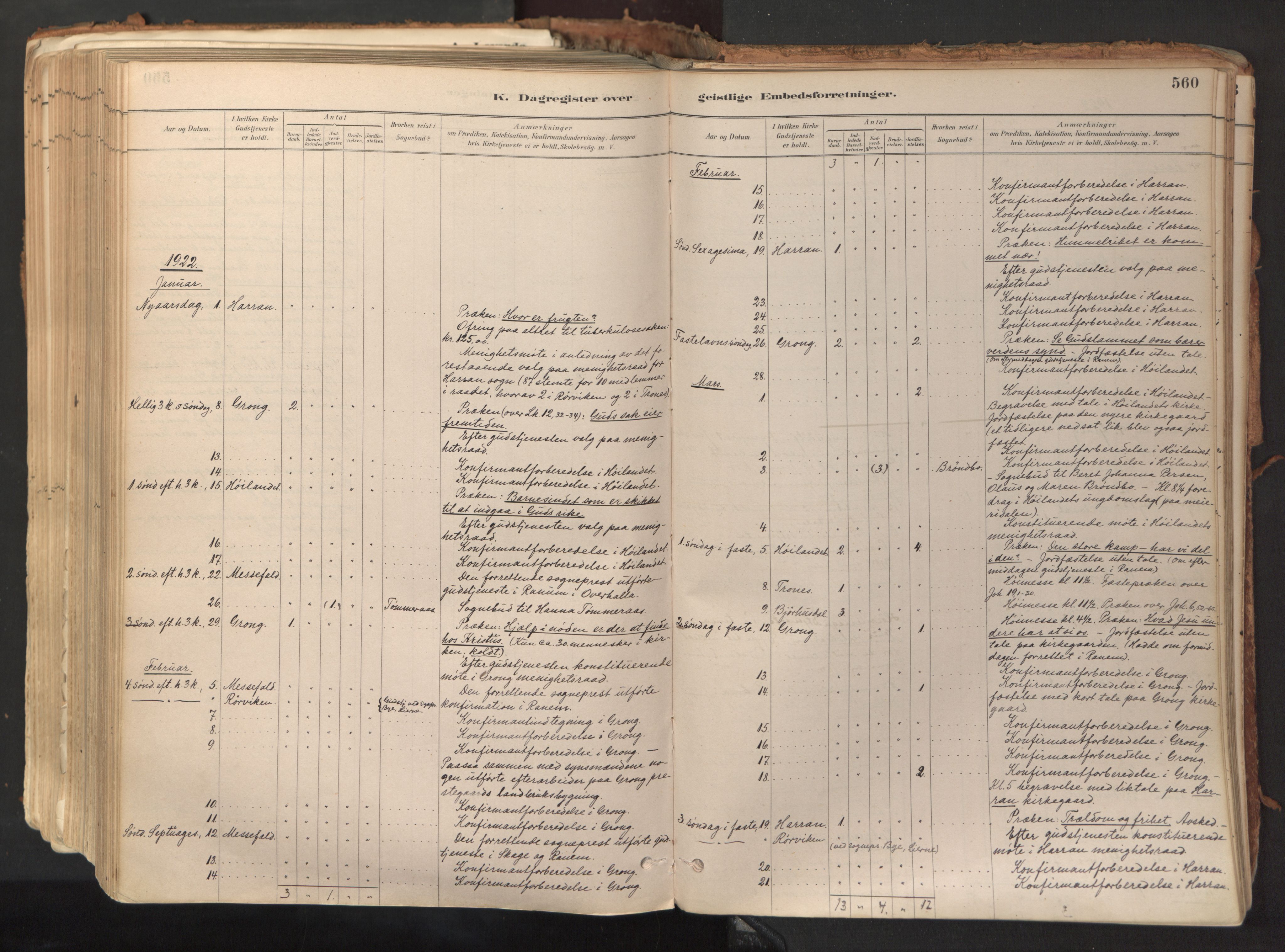 Ministerialprotokoller, klokkerbøker og fødselsregistre - Nord-Trøndelag, SAT/A-1458/758/L0519: Parish register (official) no. 758A04, 1880-1926, p. 560