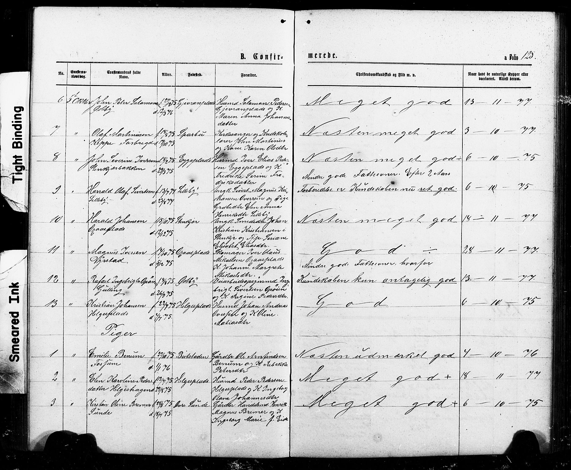 Ministerialprotokoller, klokkerbøker og fødselsregistre - Nord-Trøndelag, SAT/A-1458/740/L0380: Parish register (copy) no. 740C01, 1868-1902, p. 128