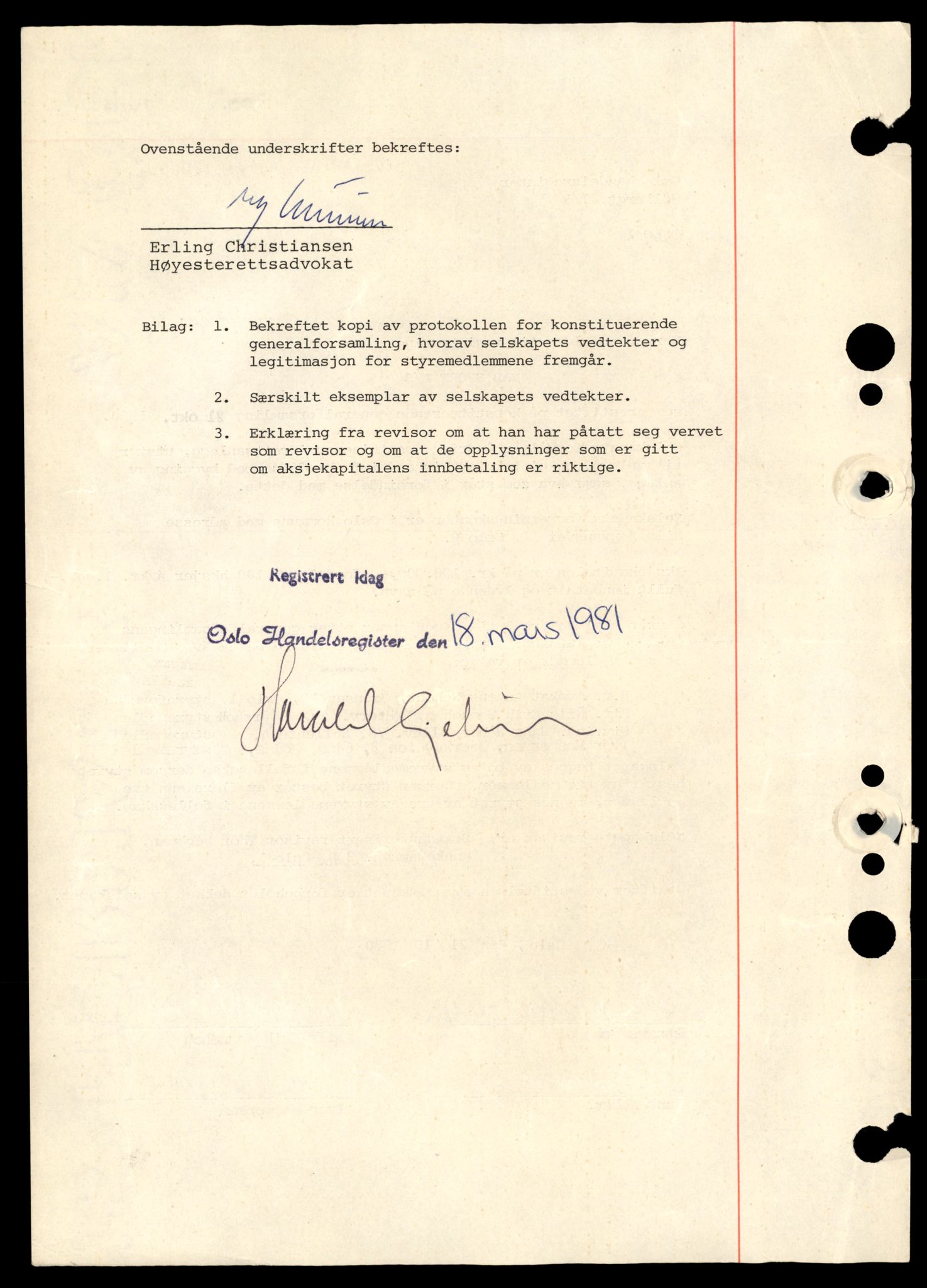 Oslo byfogd, Handelsregisteret, SAT/A-10867/G/Gb/Gbb/L0046: Registreringsmeldinger, N-P, 1981, p. 2