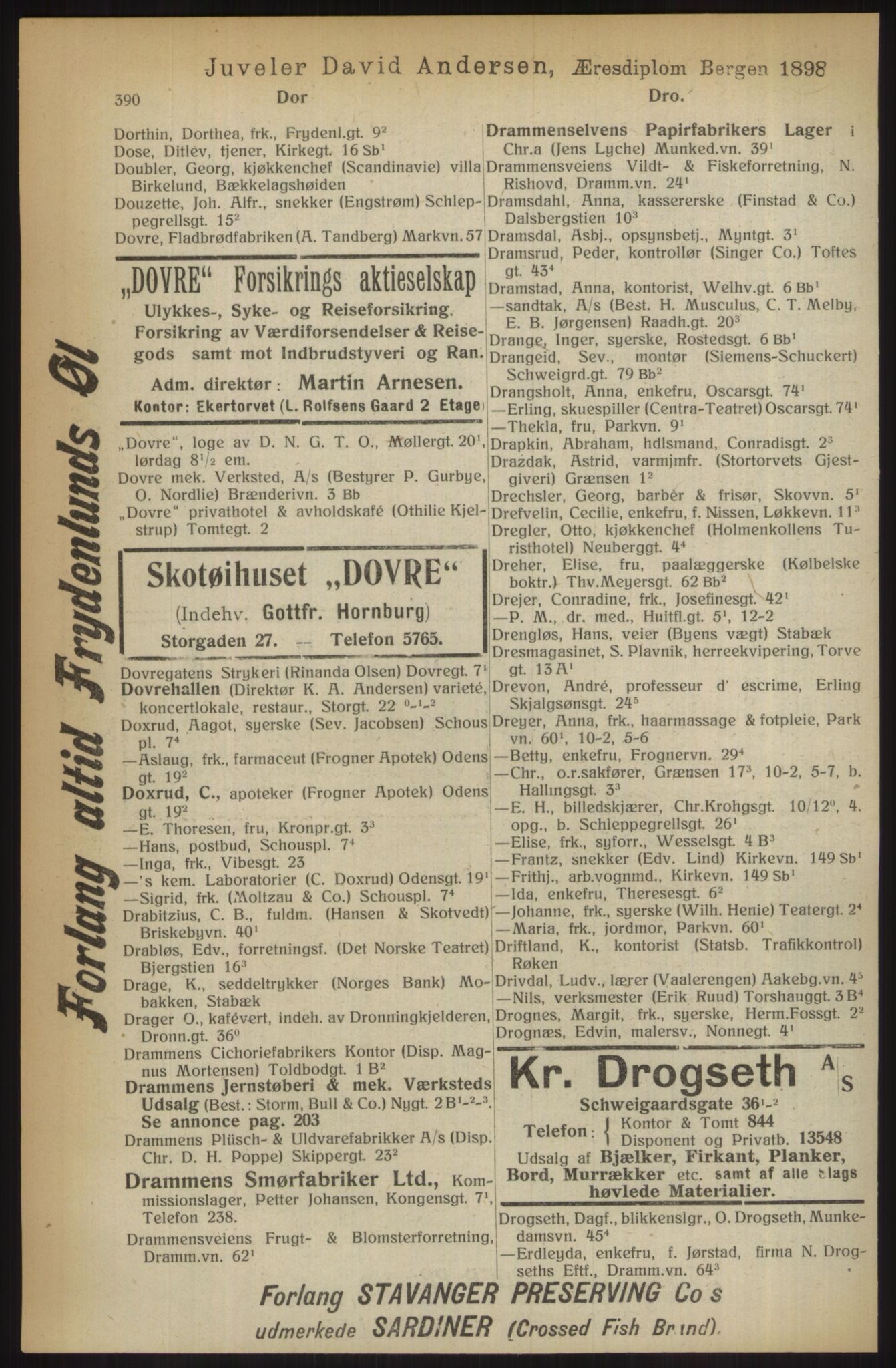 Kristiania/Oslo adressebok, PUBL/-, 1914, p. 390