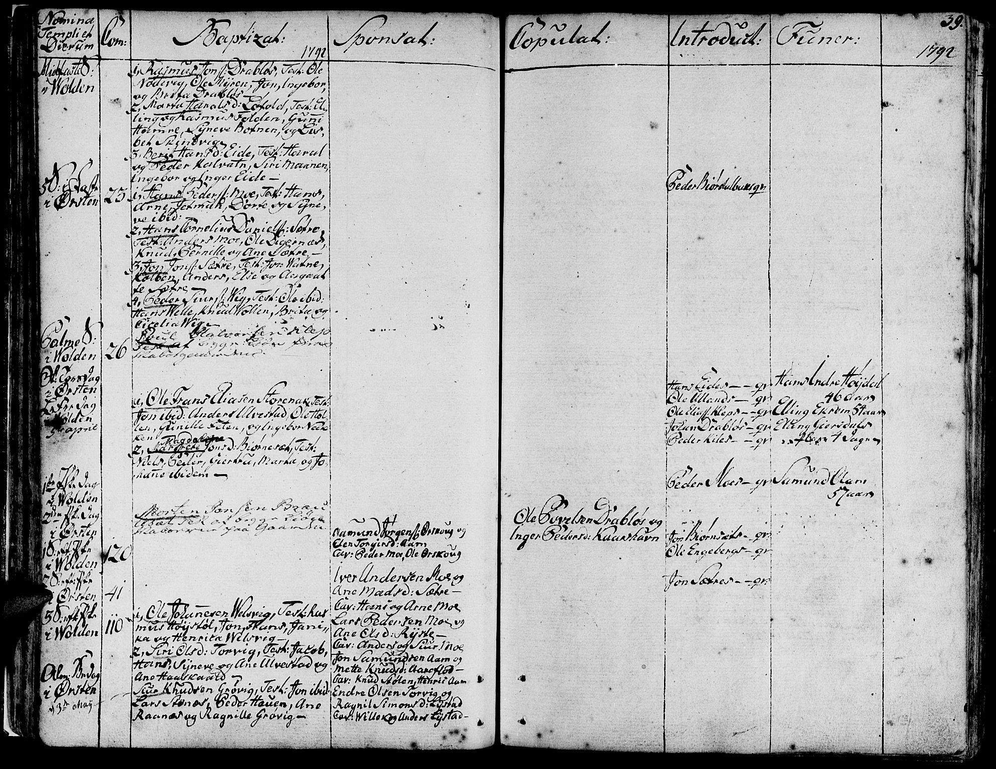 Ministerialprotokoller, klokkerbøker og fødselsregistre - Møre og Romsdal, AV/SAT-A-1454/511/L0137: Parish register (official) no. 511A04, 1787-1816, p. 39