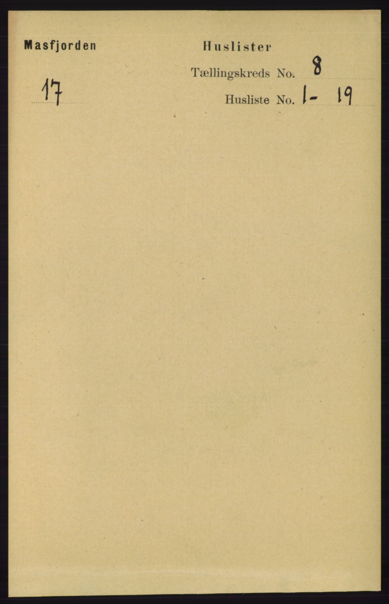 RA, 1891 census for 1266 Masfjorden, 1891, p. 1512