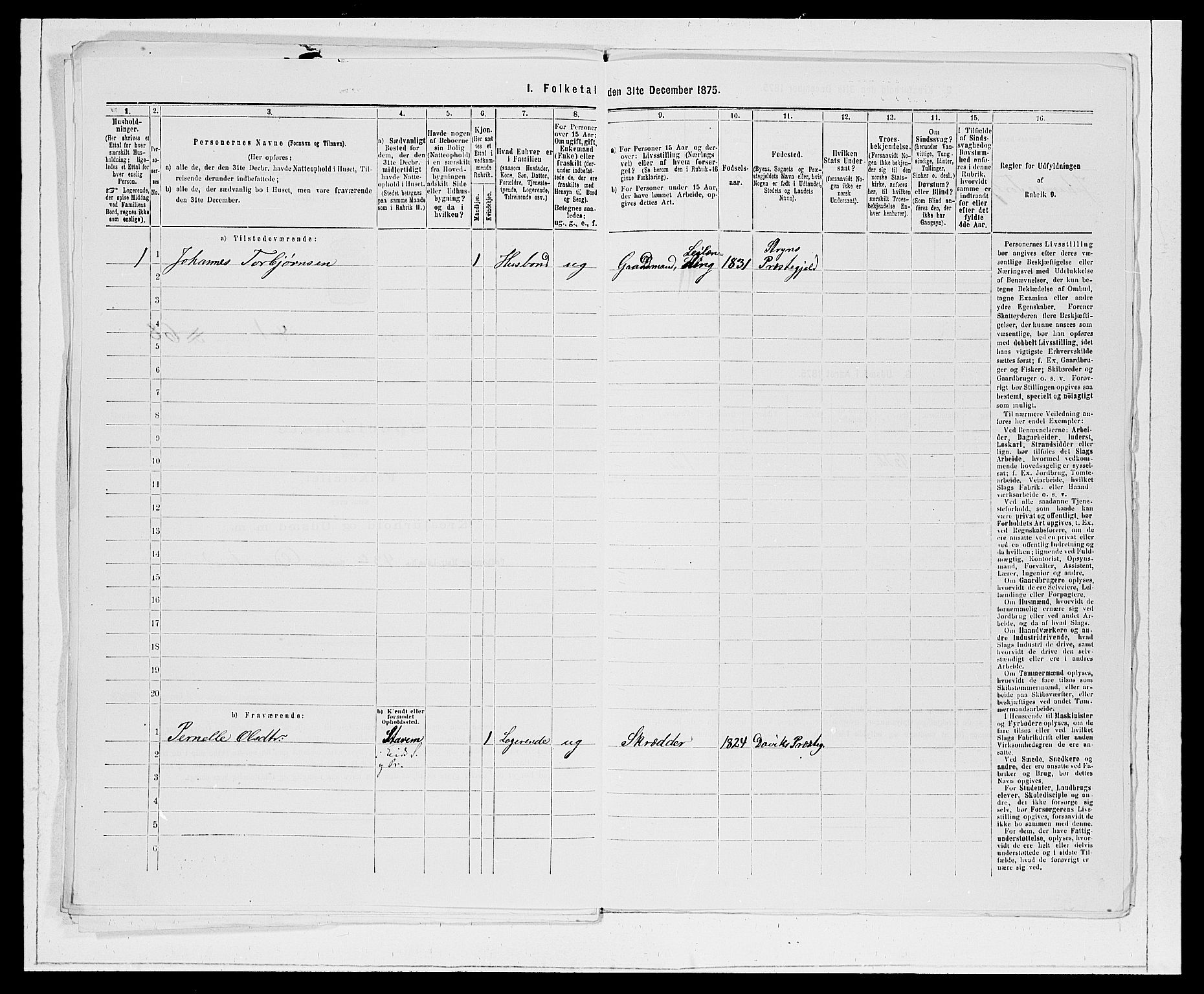 SAB, 1875 Census for 1442P Davik, 1875, p. 160