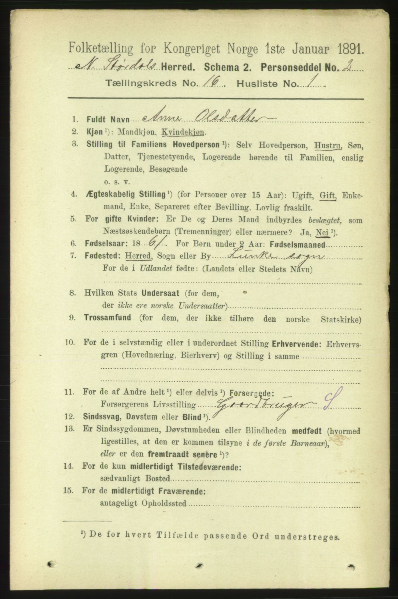 RA, 1891 census for 1714 Nedre Stjørdal, 1891, p. 7534