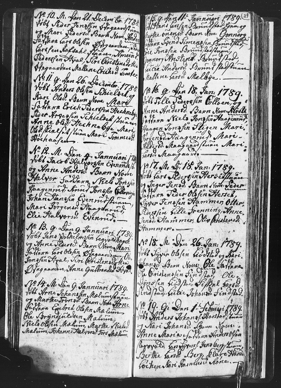 Romedal prestekontor, AV/SAH-PREST-004/L/L0001: Parish register (copy) no. 1, 1785-1794, p. 29