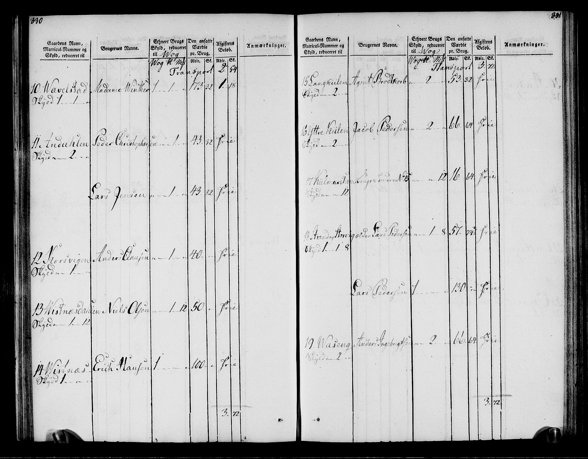 Rentekammeret inntil 1814, Realistisk ordnet avdeling, AV/RA-EA-4070/N/Ne/Nea/L0158: Helgeland fogderi. Oppebørselsregister, 1803-1804, p. 169