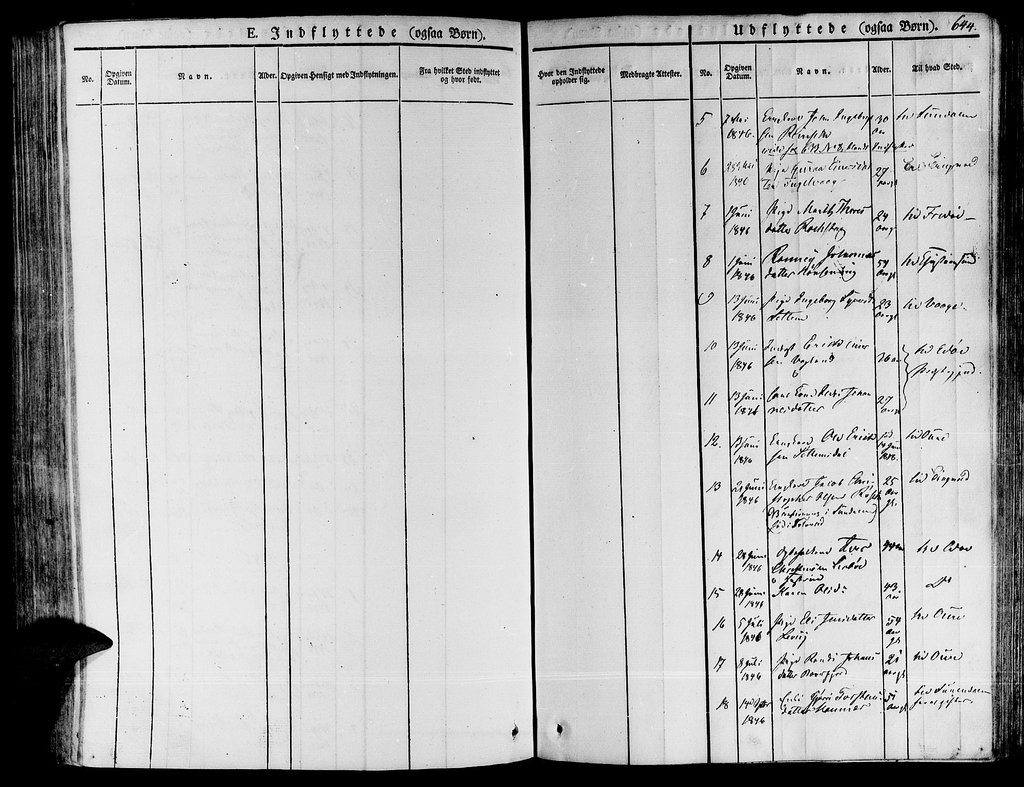 Ministerialprotokoller, klokkerbøker og fødselsregistre - Møre og Romsdal, SAT/A-1454/592/L1024: Parish register (official) no. 592A03 /1, 1831-1849, p. 644