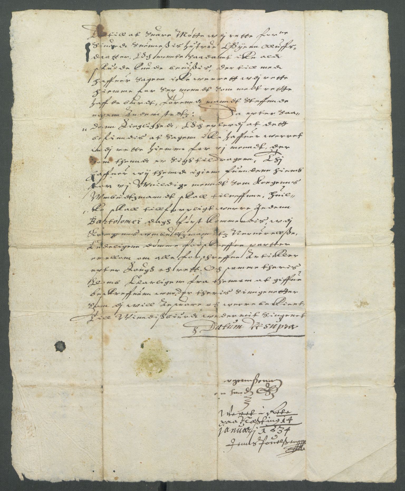 Riksarkivets diplomsamling, AV/RA-EA-5965/F02/L0114: Dokumenter, 1605, p. 33