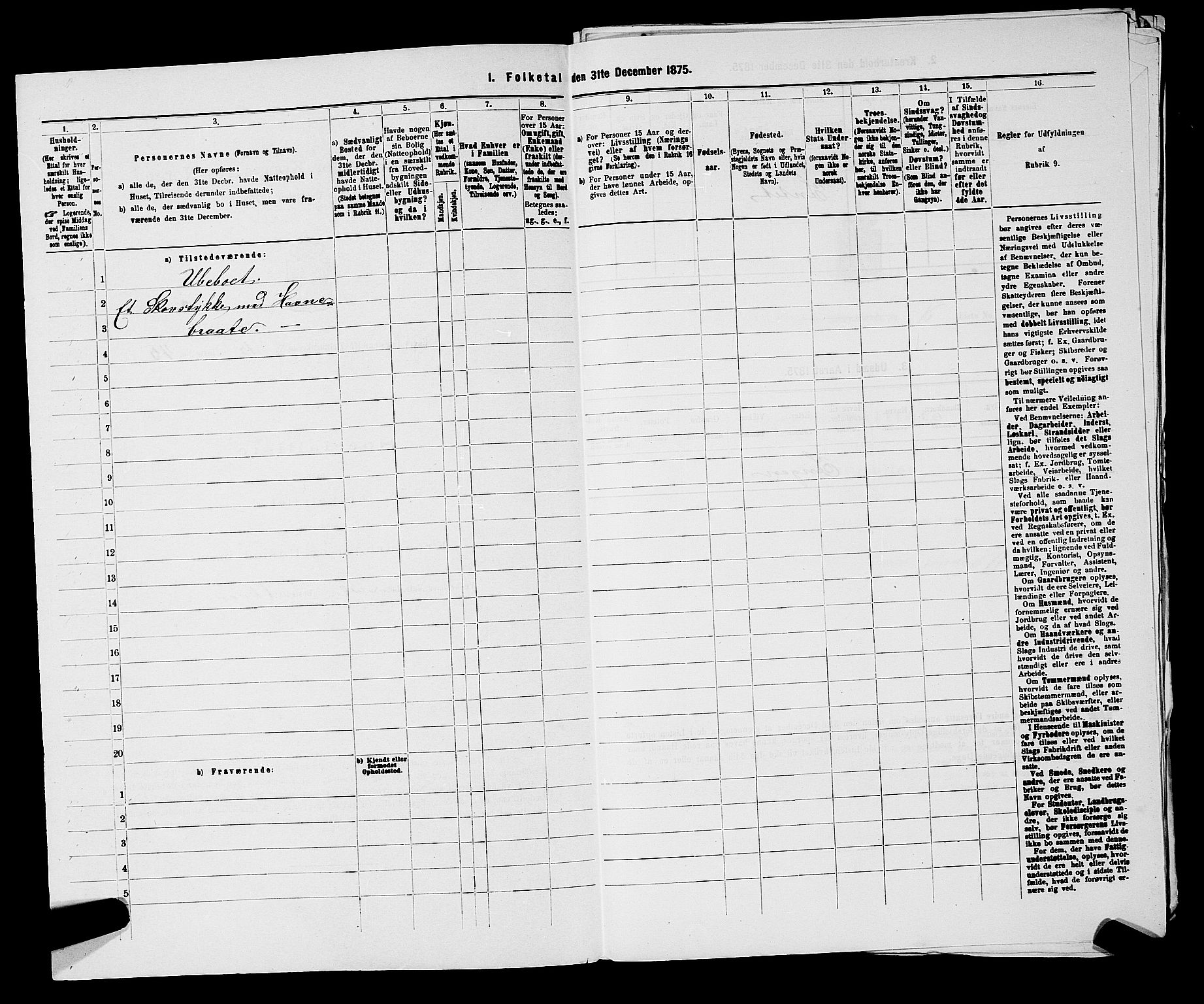 SAKO, 1875 census for 0624P Eiker, 1875, p. 2960