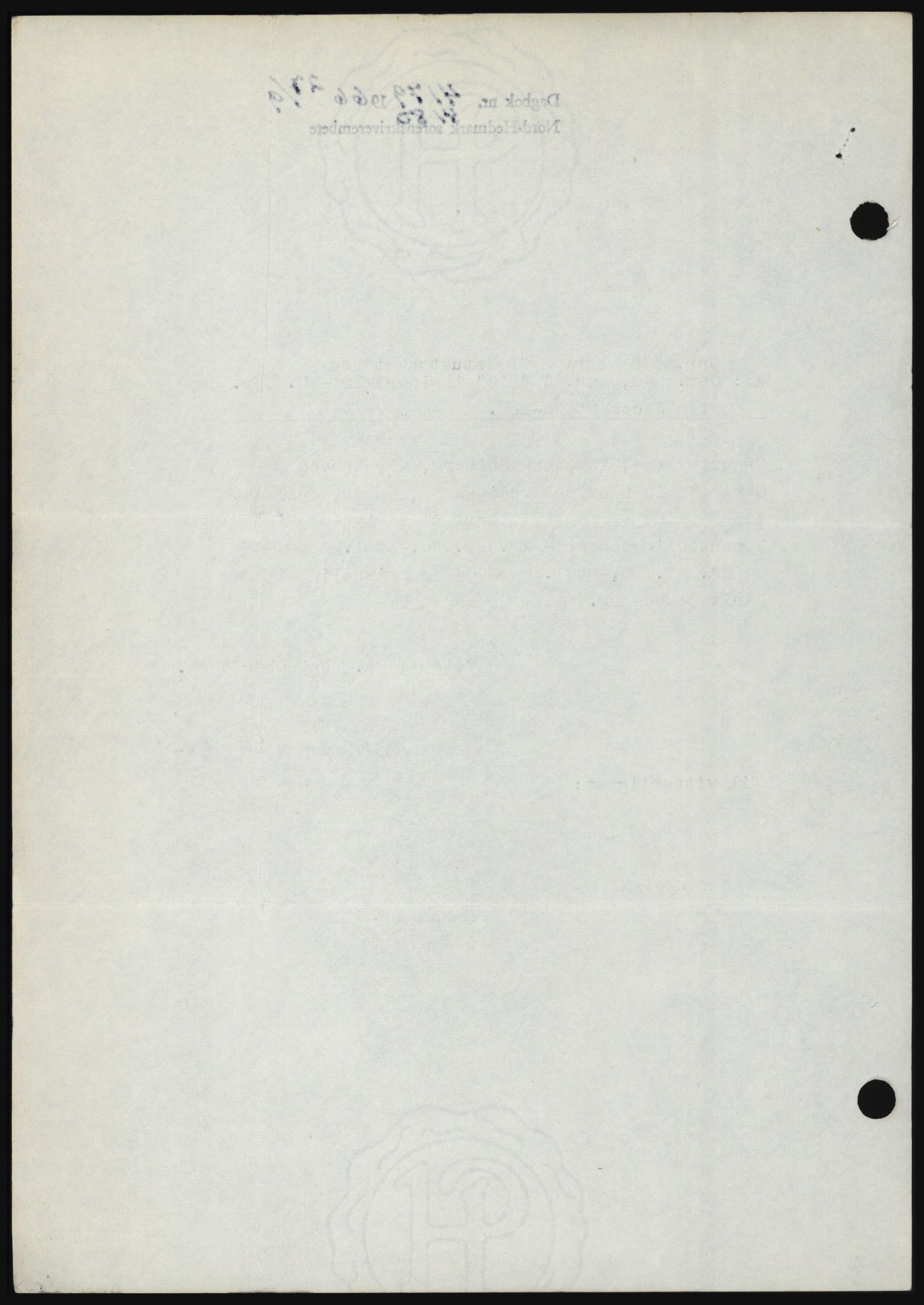 Nord-Hedmark sorenskriveri, SAH/TING-012/H/Hc/L0024: Mortgage book no. 24, 1966-1966, Diary no: : 4179/1966