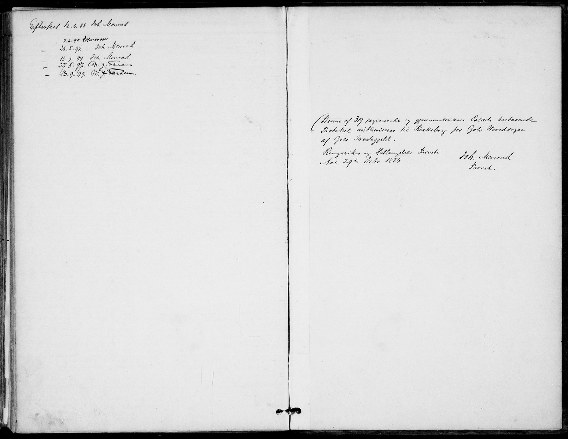 Gol kirkebøker, AV/SAKO-A-226/F/Fa/L0005: Parish register (official) no. I 5, 1887-1900