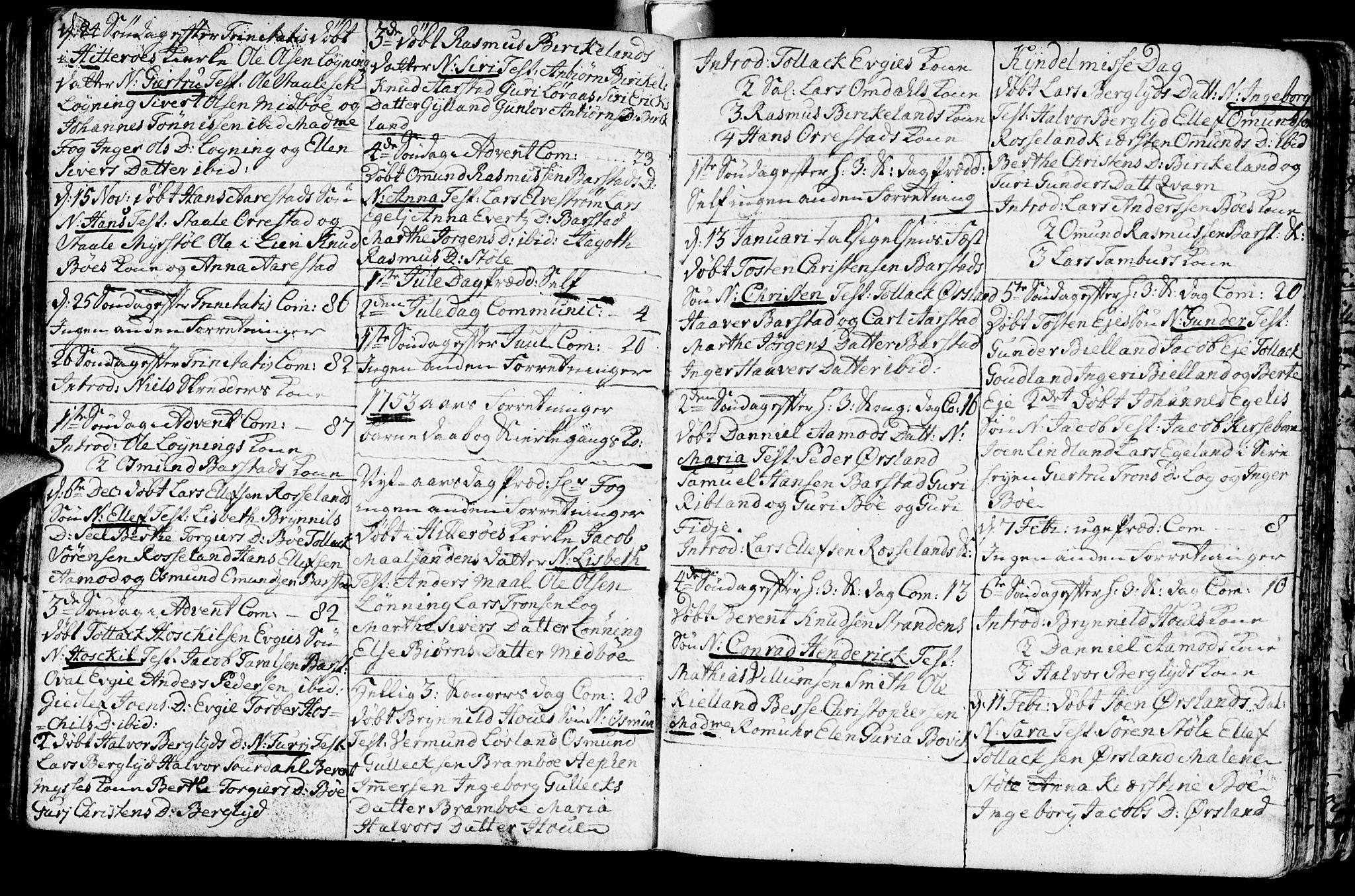 Sokndal sokneprestkontor, AV/SAST-A-101808: Parish register (official) no. A 3, 1740-1806