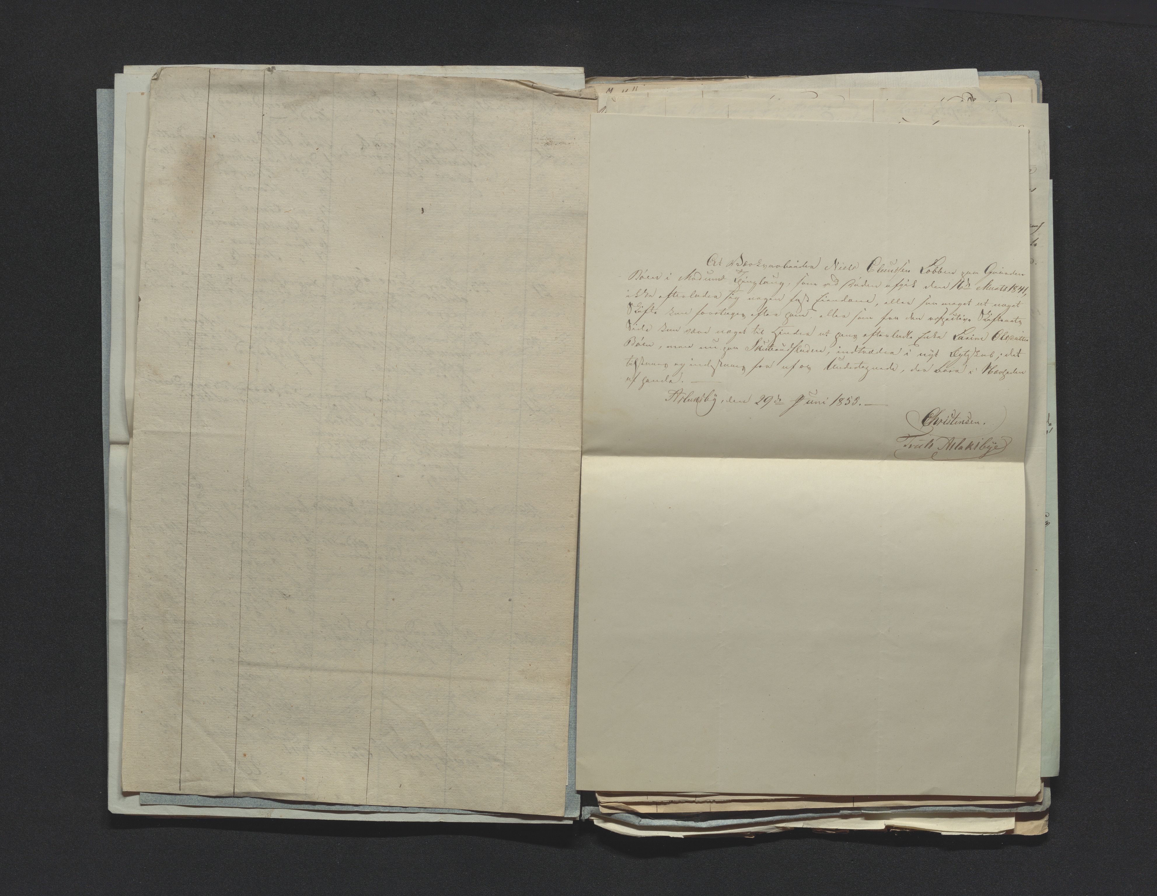 Eiker, Modum og Sigdal sorenskriveri, AV/SAKO-A-123/H/Ha/Hab/L0006: Dødsfallsmeldinger, 1841-1845