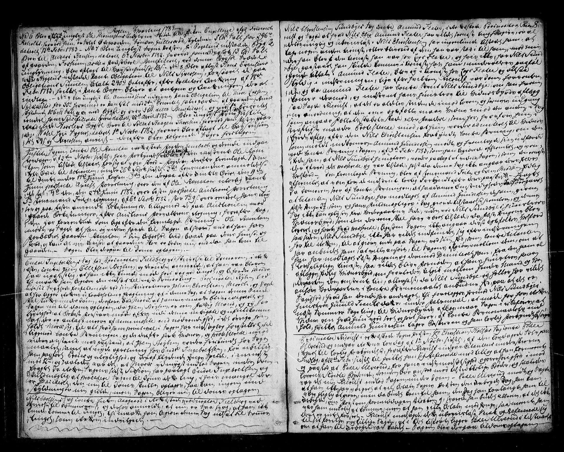 Lier, Røyken og Hurum sorenskriveri, AV/SAKO-A-89/F/Fa/L0058: Tingbok, 1782-1788, p. 8