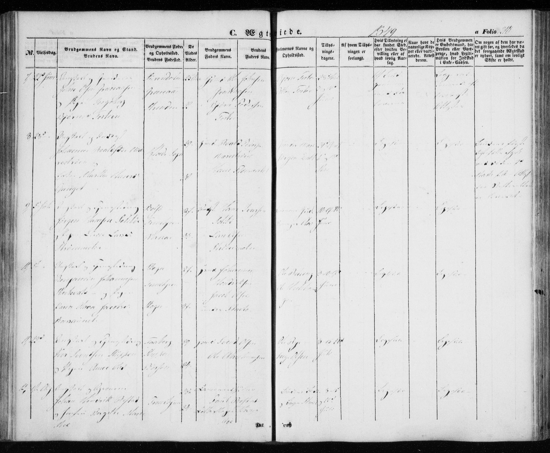 Ministerialprotokoller, klokkerbøker og fødselsregistre - Sør-Trøndelag, SAT/A-1456/606/L0291: Parish register (official) no. 606A06, 1848-1856, p. 210