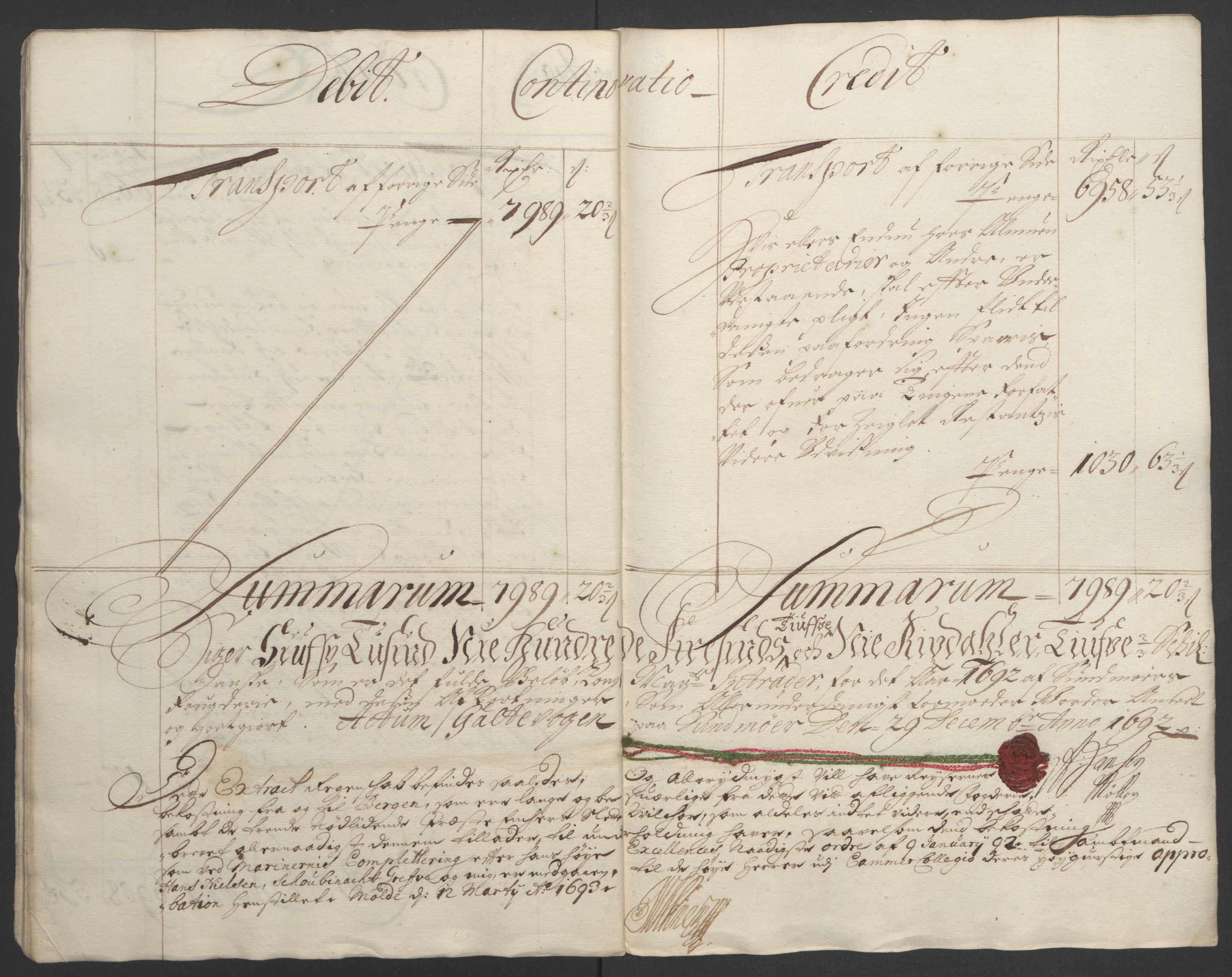 Rentekammeret inntil 1814, Reviderte regnskaper, Fogderegnskap, RA/EA-4092/R54/L3554: Fogderegnskap Sunnmøre, 1691-1693, p. 140