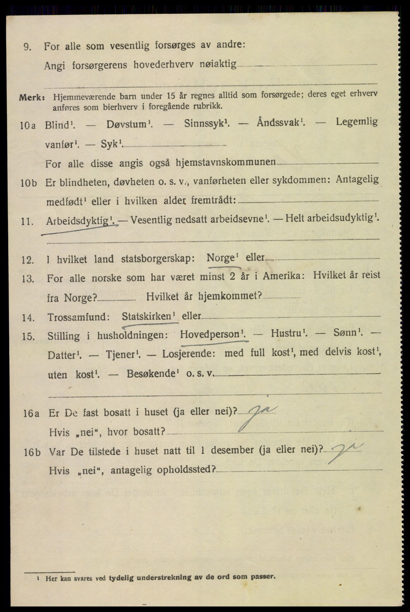 SAH, 1920 census for Hamar, 1920, p. 9068