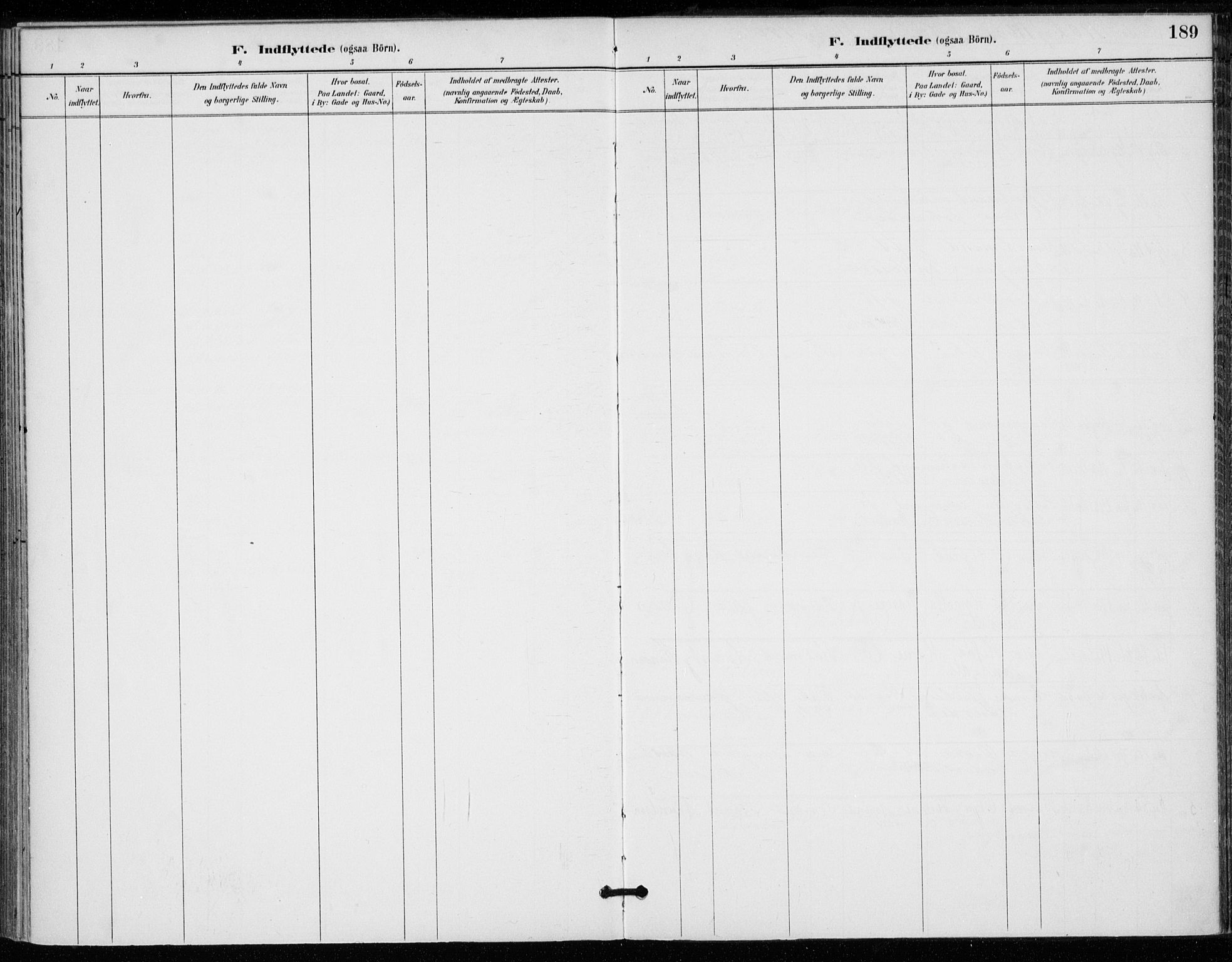 Sem kirkebøker, AV/SAKO-A-5/F/Fa/L0011: Parish register (official) no. I 11, 1888-1904, p. 189