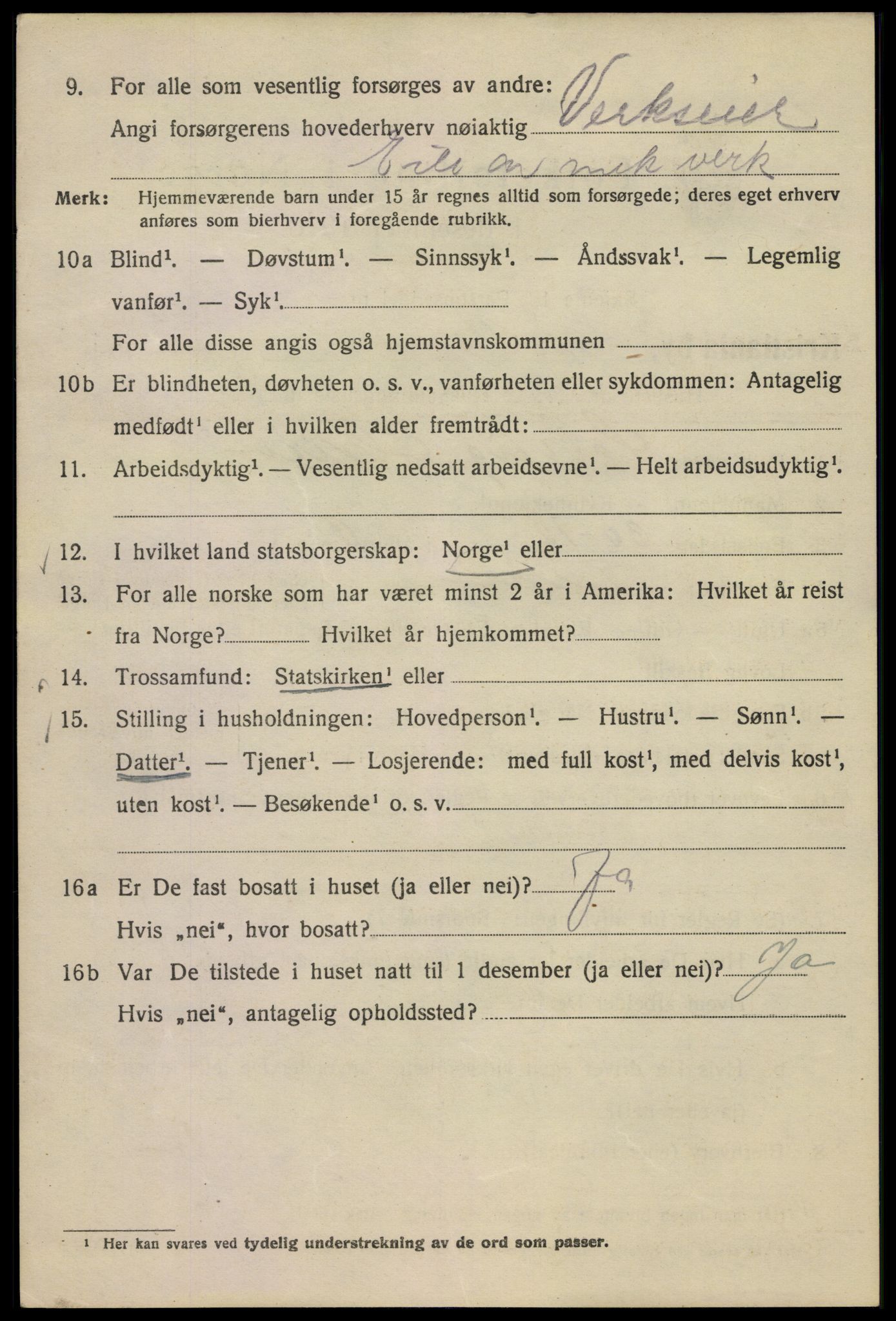 SAO, 1920 census for Kristiania, 1920, p. 558964