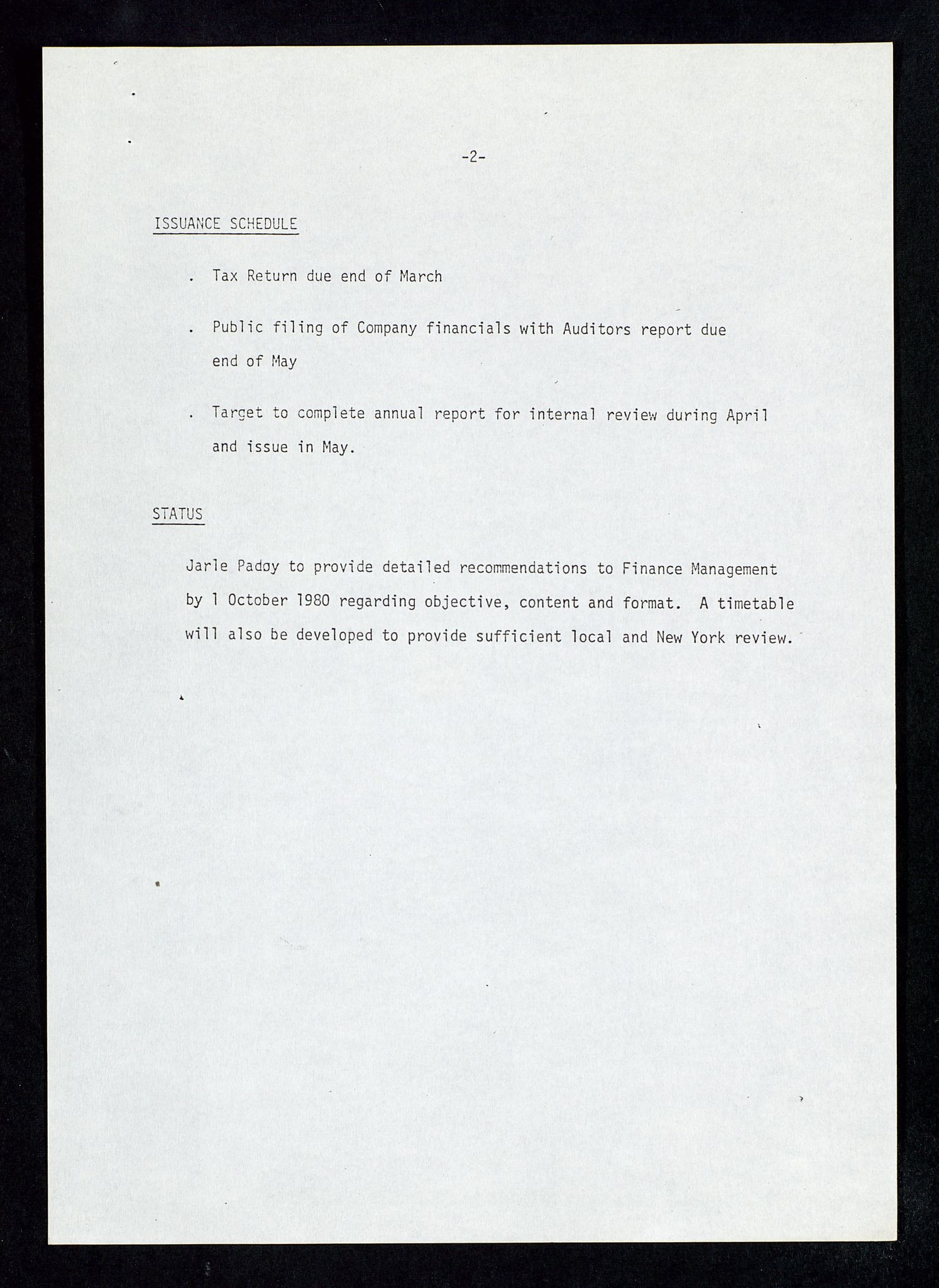Pa 1578 - Mobil Exploration Norway Incorporated, AV/SAST-A-102024/4/D/Da/L0168: Sak og korrespondanse og styremøter, 1973-1986, p. 33