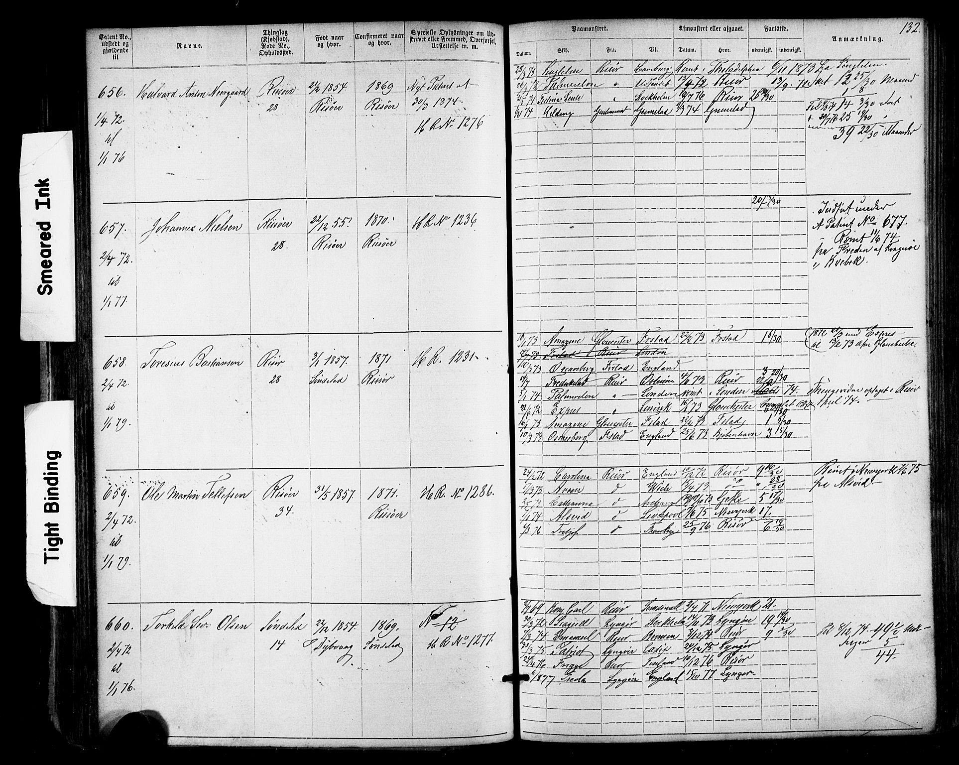 Risør mønstringskrets, AV/SAK-2031-0010/F/Fa/L0003: Annotasjonsrulle nr 1-1913 med register, T-7, 1863-1899, p. 68