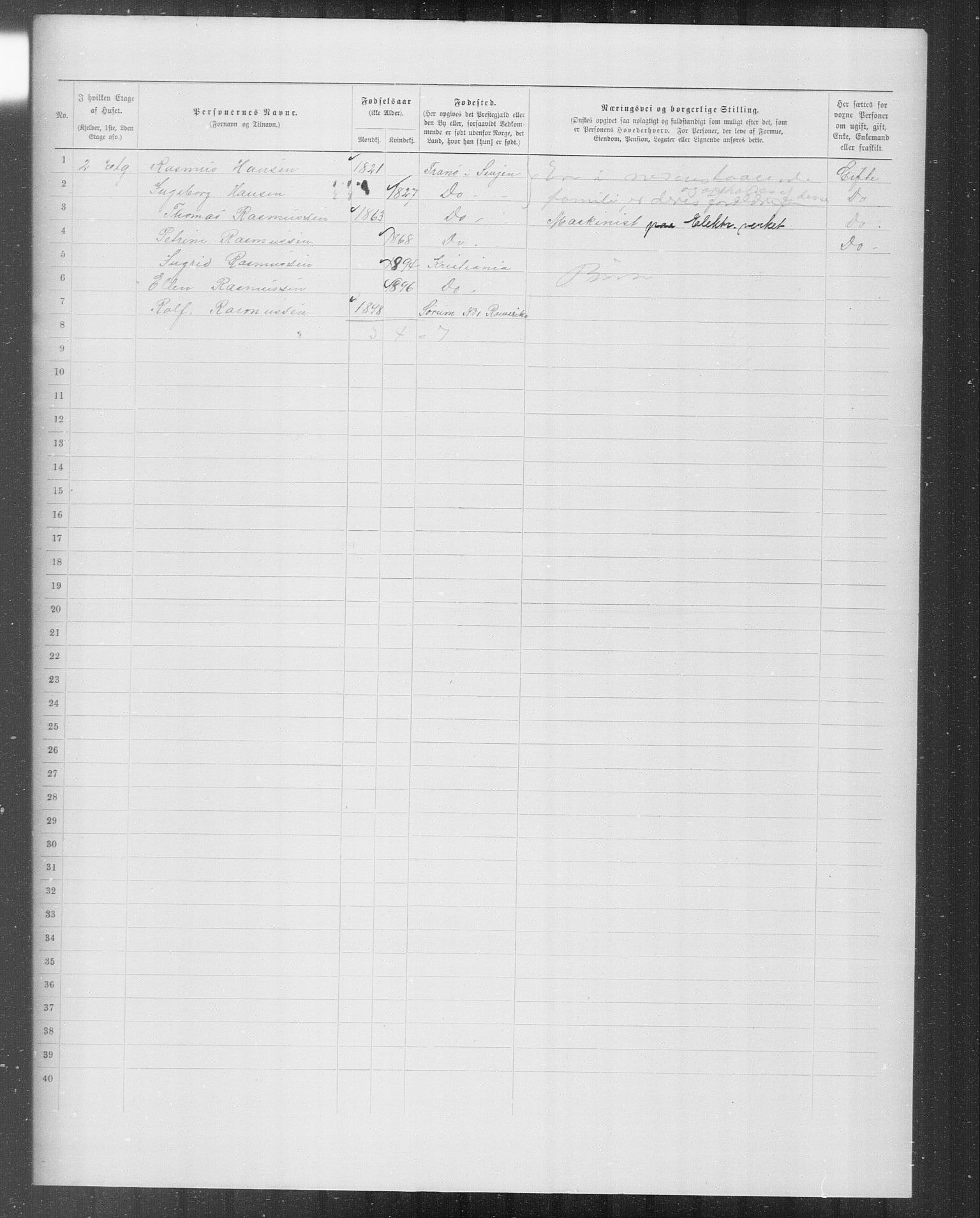OBA, Municipal Census 1899 for Kristiania, 1899, p. 9042