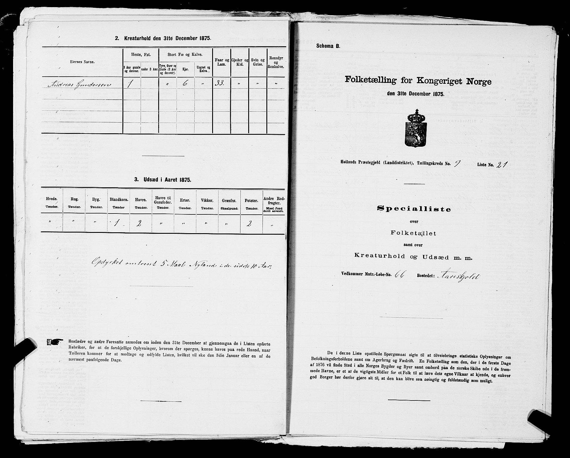 SAST, 1875 census for 1123L Høyland/Høyland, 1875, p. 1208