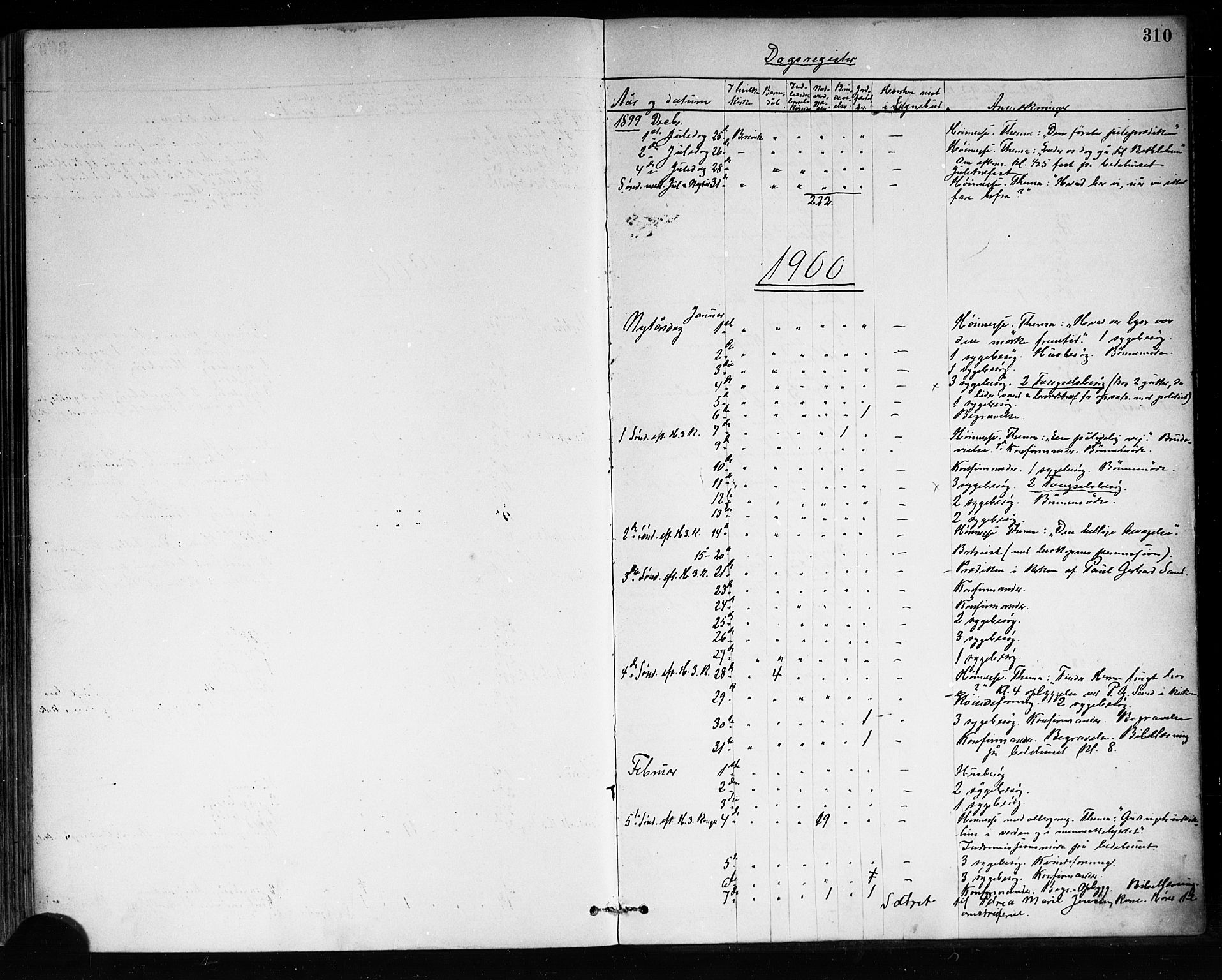 Brevik kirkebøker, AV/SAKO-A-255/F/Fa/L0007: Parish register (official) no. 7, 1882-1900, p. 310