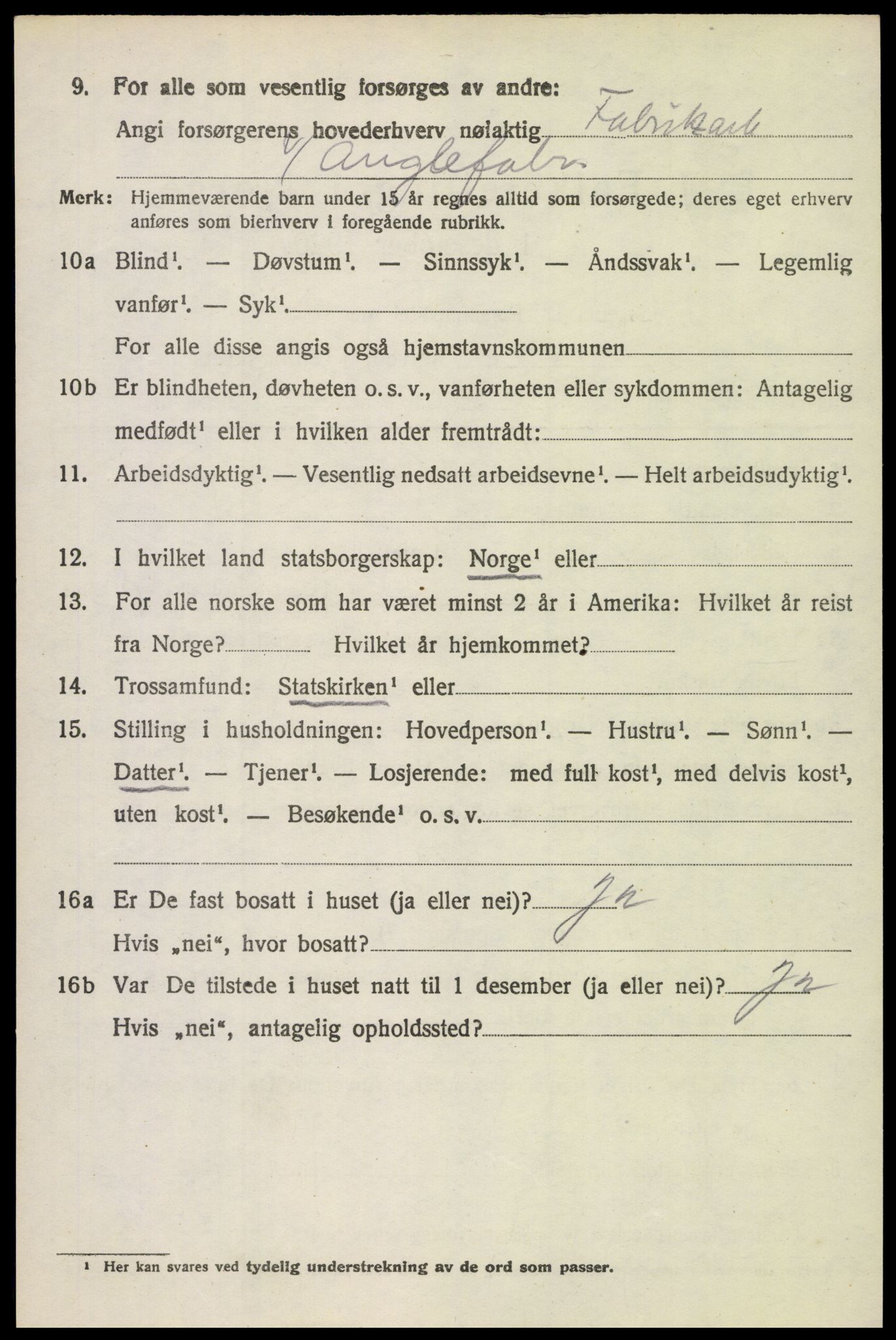 SAH, 1920 census for Vardal, 1920, p. 9028