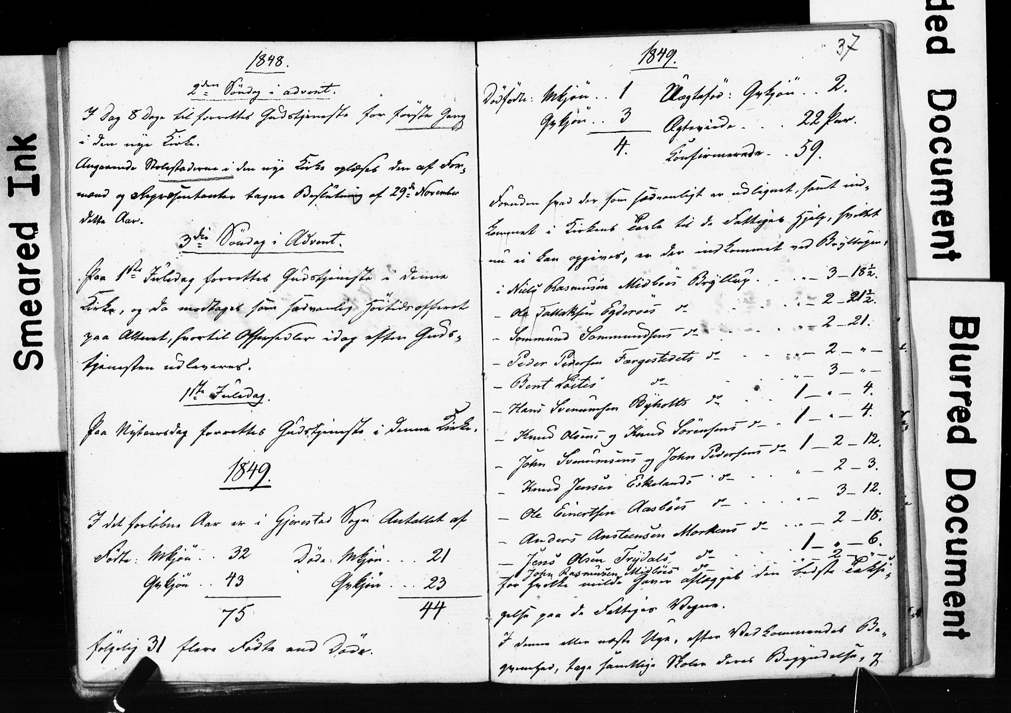 Gjerstad sokneprestkontor, AV/SAK-1111-0014/J/Jd/L0004: Banns register no. A VI 12, 1845-1872, p. 36-37