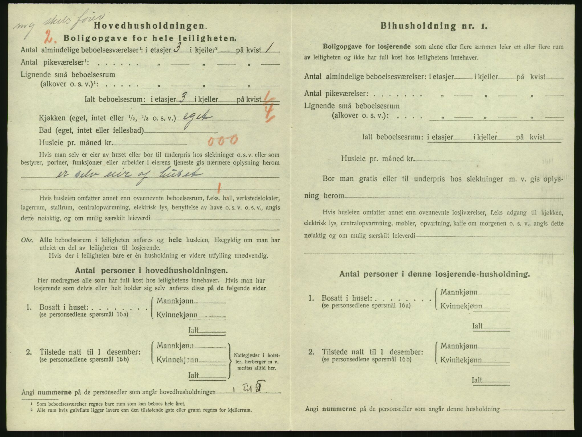 SAK, 1920 census for Grimstad, 1920, p. 1490